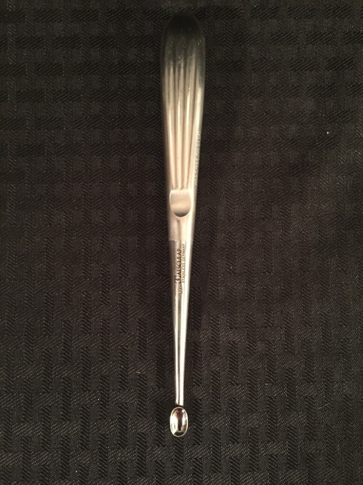 AESCULAP Mastoid Curette Size 5 7" Long Stainless Germany Good Condition