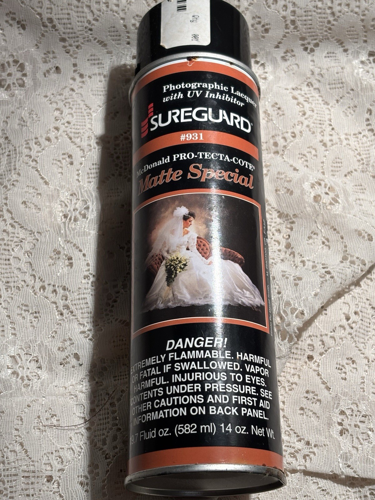 SureGuard #931 Matte Special UV Photographic Lacquer Spray 14oz NOS Unused USA