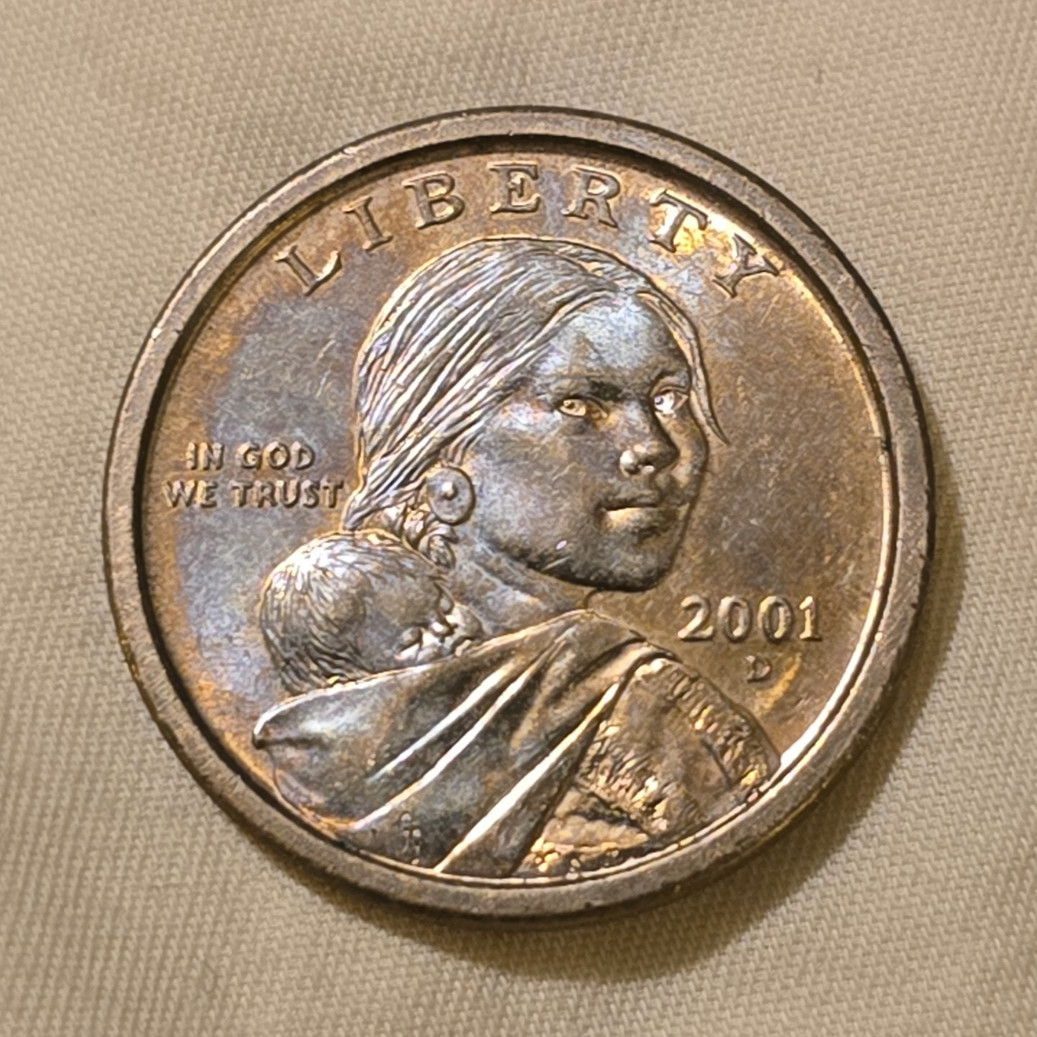 2001-P Sacagawea Native American $1 Dollar Coin KM#318a Philadelphia