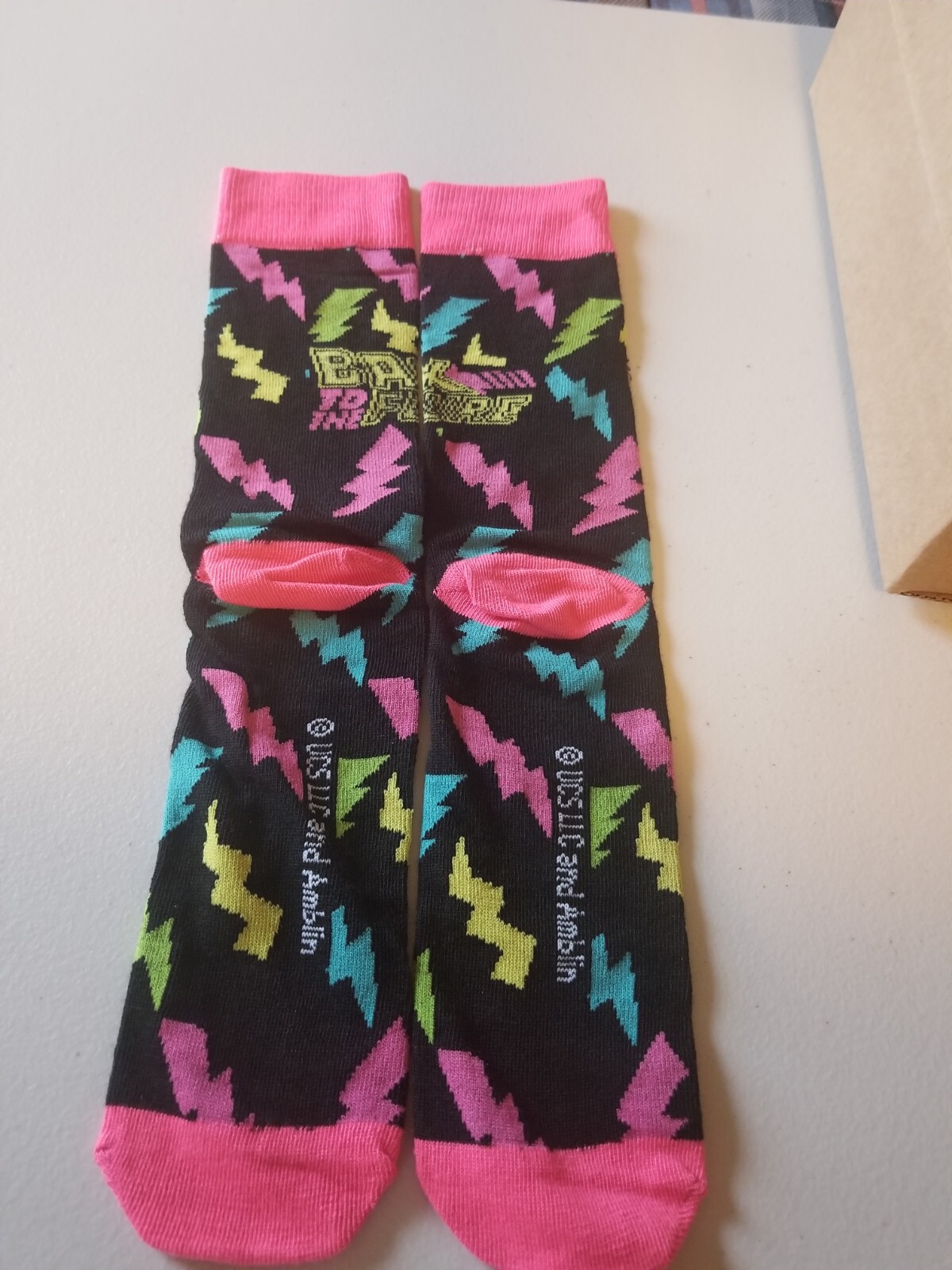 ZOBIE POP CULTURE BACK TO THE FUTURE KNIT CREW SOCKS #2 BNNW ONE SIZE FITS MOST