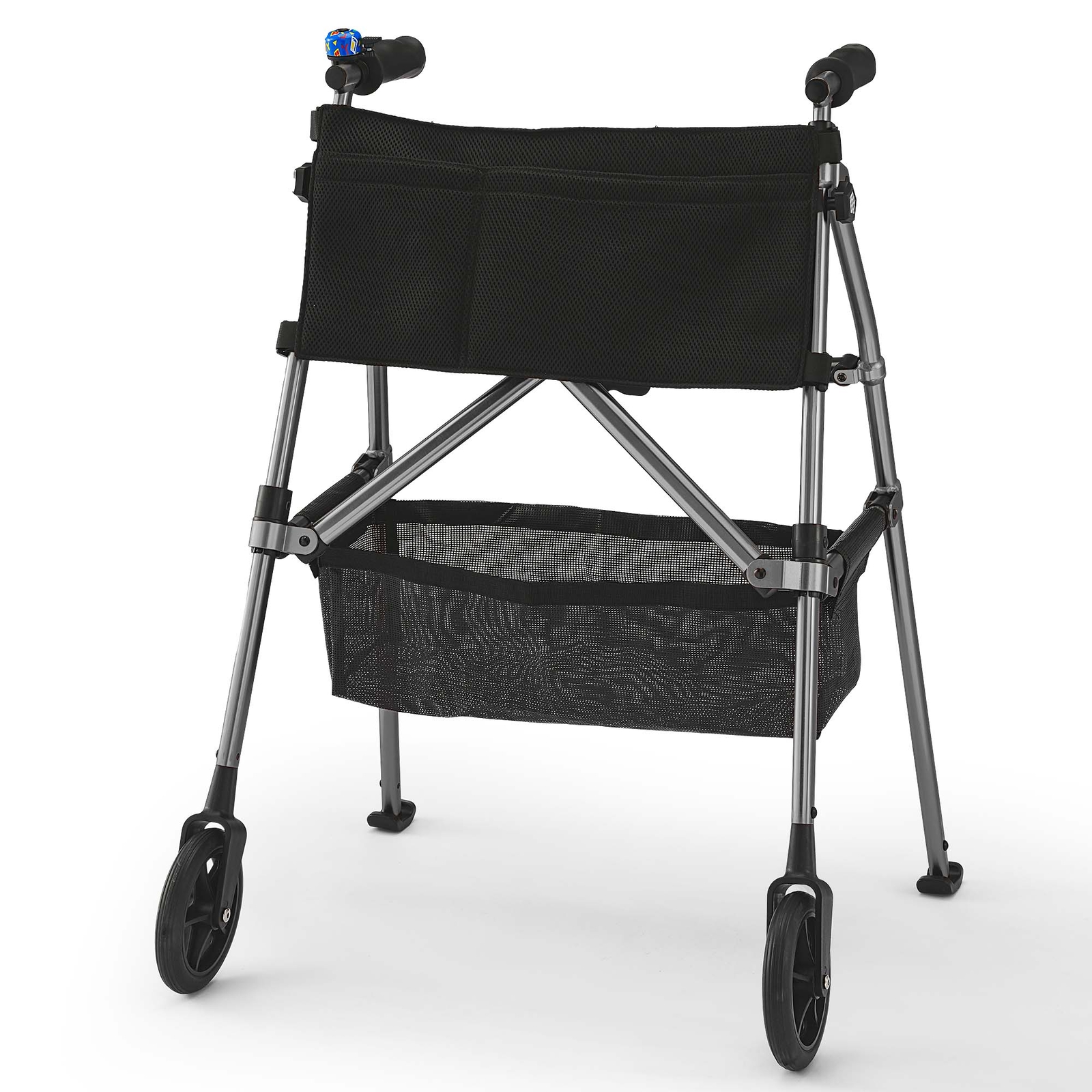 Senior Walker Lightweight Rollator Walker Wheels Brakes & Storage Bag