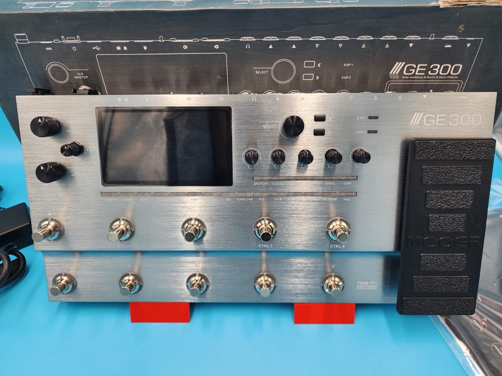 Mooer GE300 Guitar Amp Modeling Effect Processor Synth Pedal Bass Capture GE 300