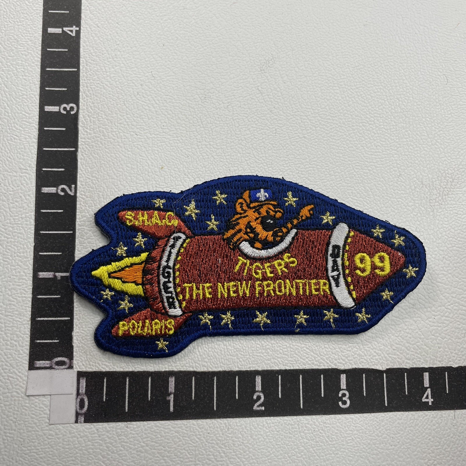 Rocket Ship Tiger Bay SHAC POLARIS TIGERS NEW FRONTIER Patch 17M3