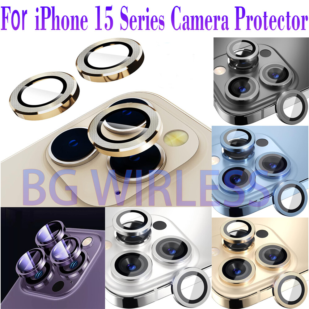 For iPhone 15/15 Pro/15 Pro Max/15Plus Camera Lens Protector Aluminum Metal Ring