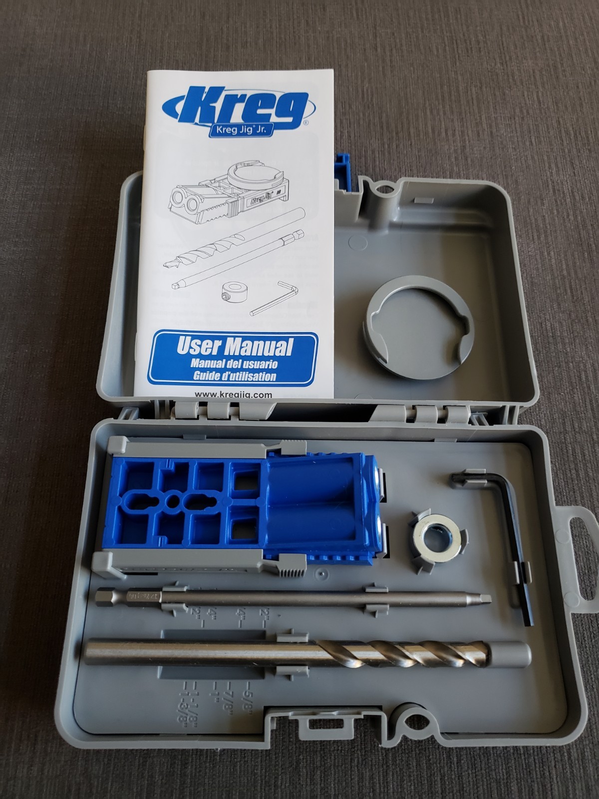 Kreg Jig Jr Pocket Hole Jig for 3/8" Pocket Holes w/User Manual - NEW UNUSED!