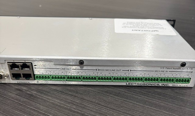 LECTROSONICS INC DM812 DIGITAL AUTOMATIC MATRIX MIXER + DSP
