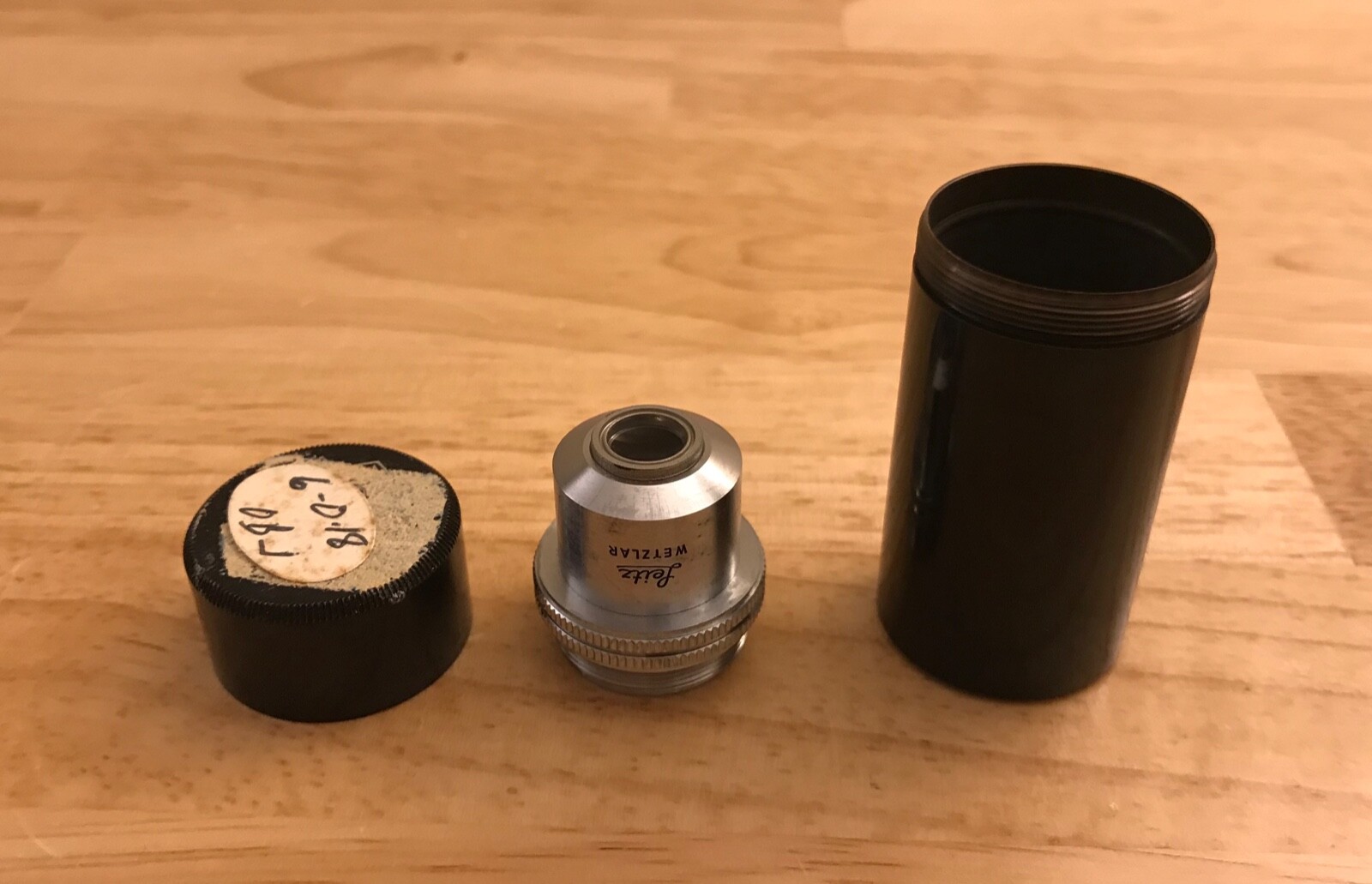 Vintage Leitz Wetzlar Microscope Objective Lens 170/  6/0.18 Germany - Lot W