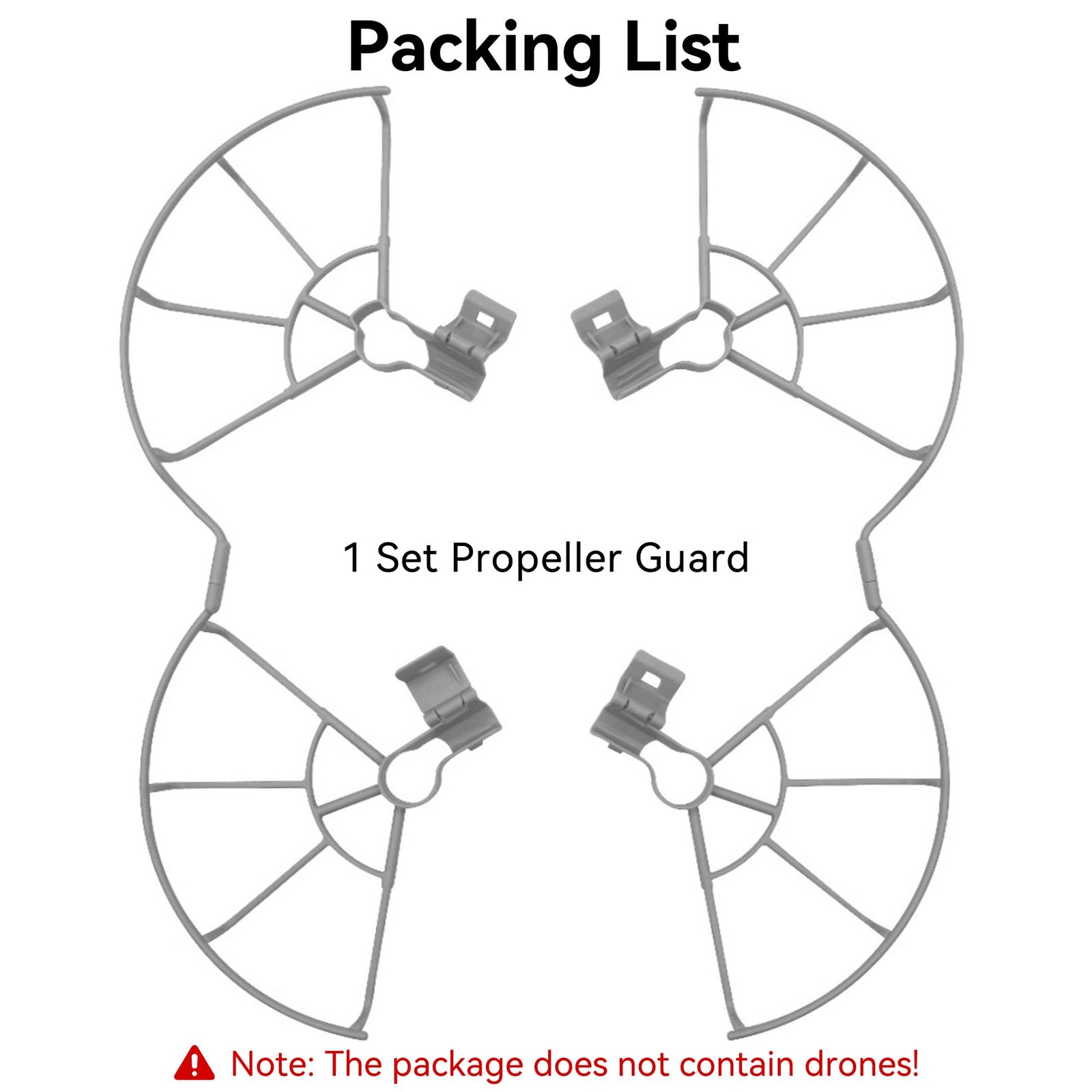Craznick Mini 3 Pro Propeller Guard - Propellers Protector for DJI gray