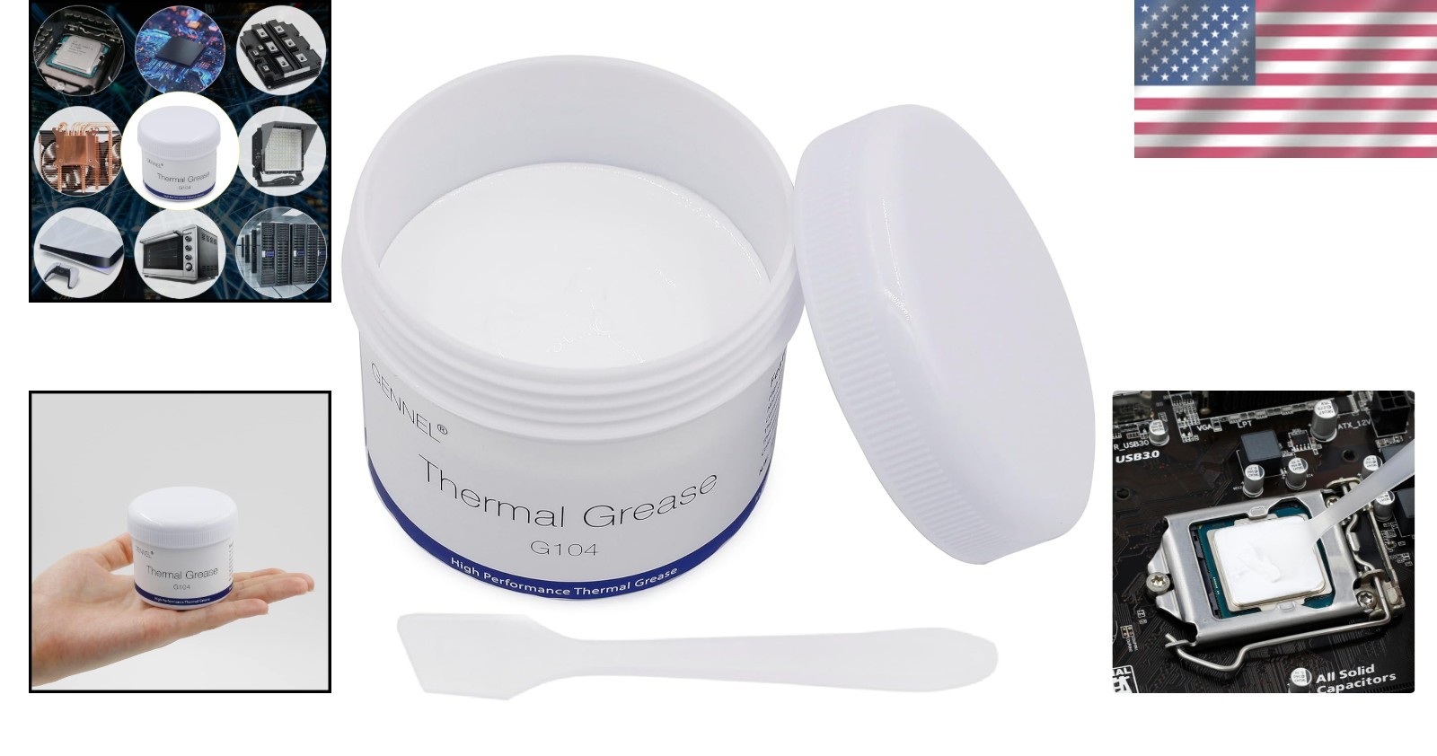 200g Non-Toxic Thermal Paste for CPUs, GPUs & Electronics Cooling Solutions