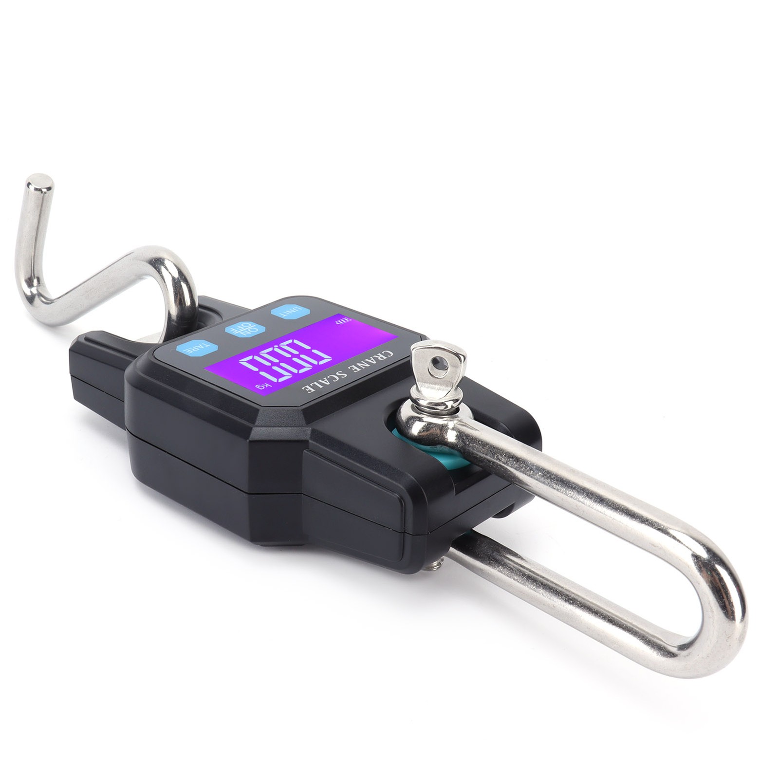 (Black)WH-C06 Rechargeable Digital Hanging Scale Mini Crane Scale Electronic US