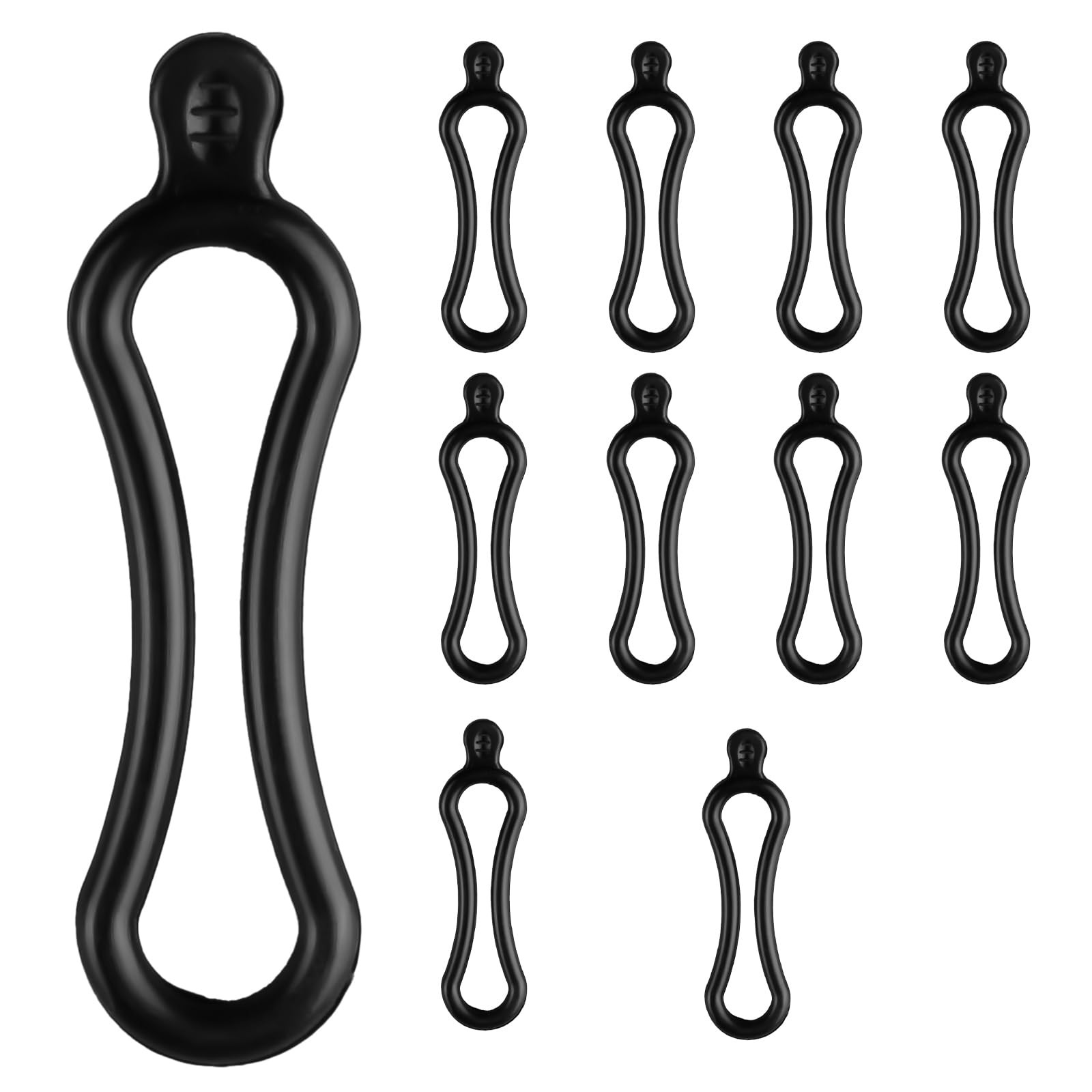10 Pcs Rubber Snubbers Straps for ATV Length: 3.15 inches, Width: 0.2 inches