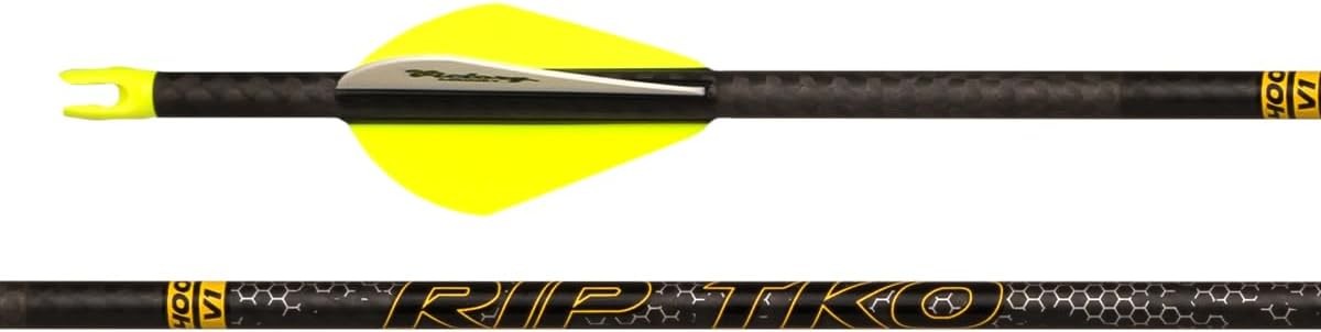 Victory Archery RIP TKO .204" 250 Arrow Fletched 6Pk Elite .001 GPI:8.9