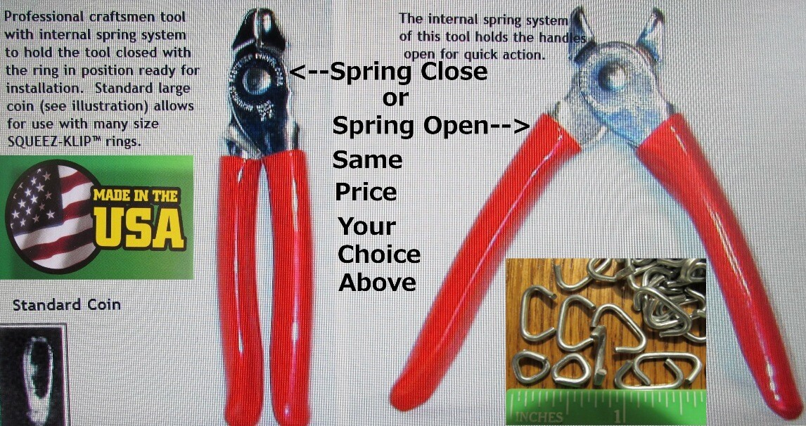 Hog Ringer Pliers Only for Upholstery netting attachment & Pen Building USA
