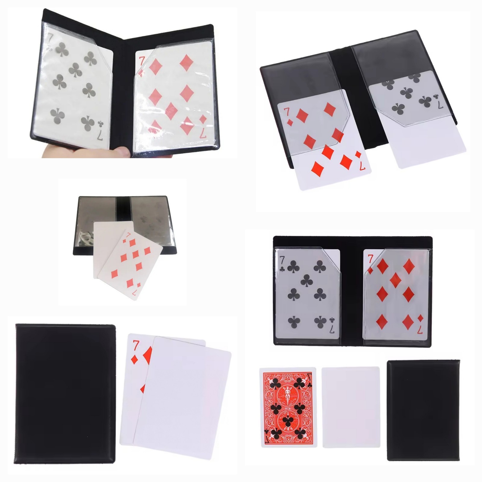 Magic Trick Melting 7 of Clubs "Optical Wallet" Gimmick Close Up Illusion