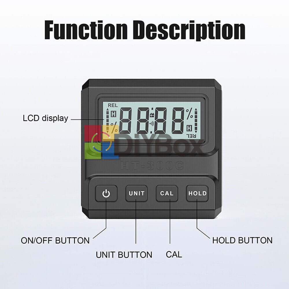 Magnetic Digital Protractor Angle Finder Bevel Gauge Inclinometer Level Meter