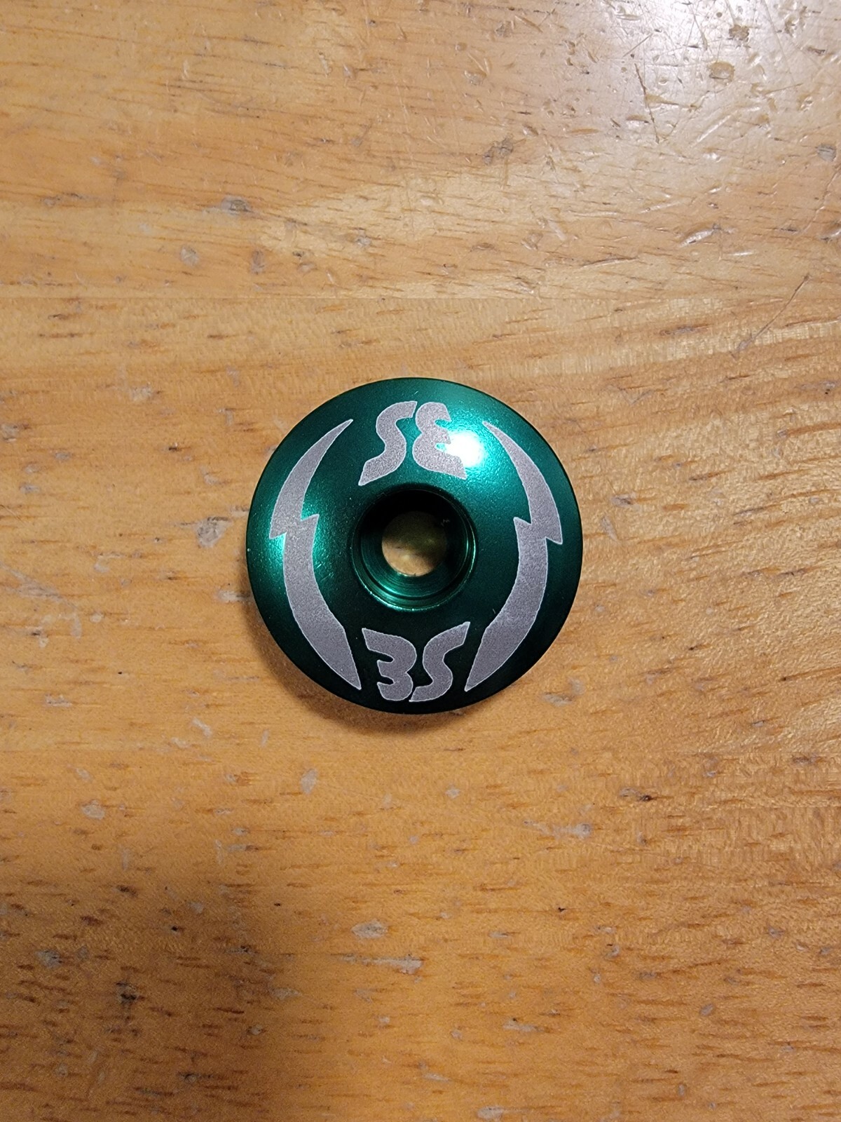 SE BMX Repop Bicycle Headset Top Cap 1 1/8" Green Stem Cap Bike