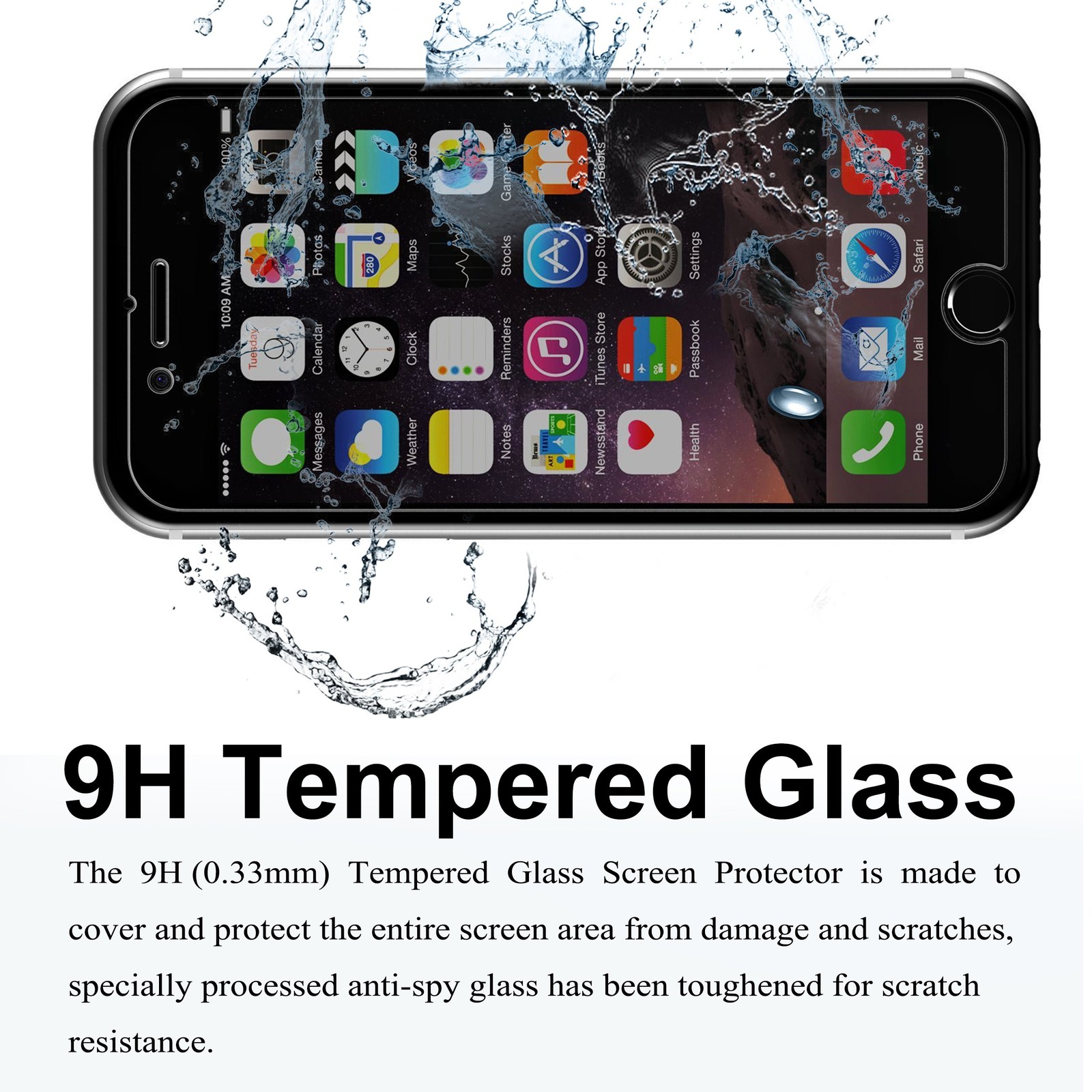 Ailun Privacy Screen Protector for iPhone SE 2020 2nd / 2022 3rd Black
