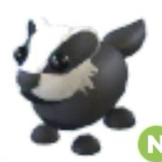 Adopt Me! Badger Pet Virtual Game Item Asset N In-Game Collectible