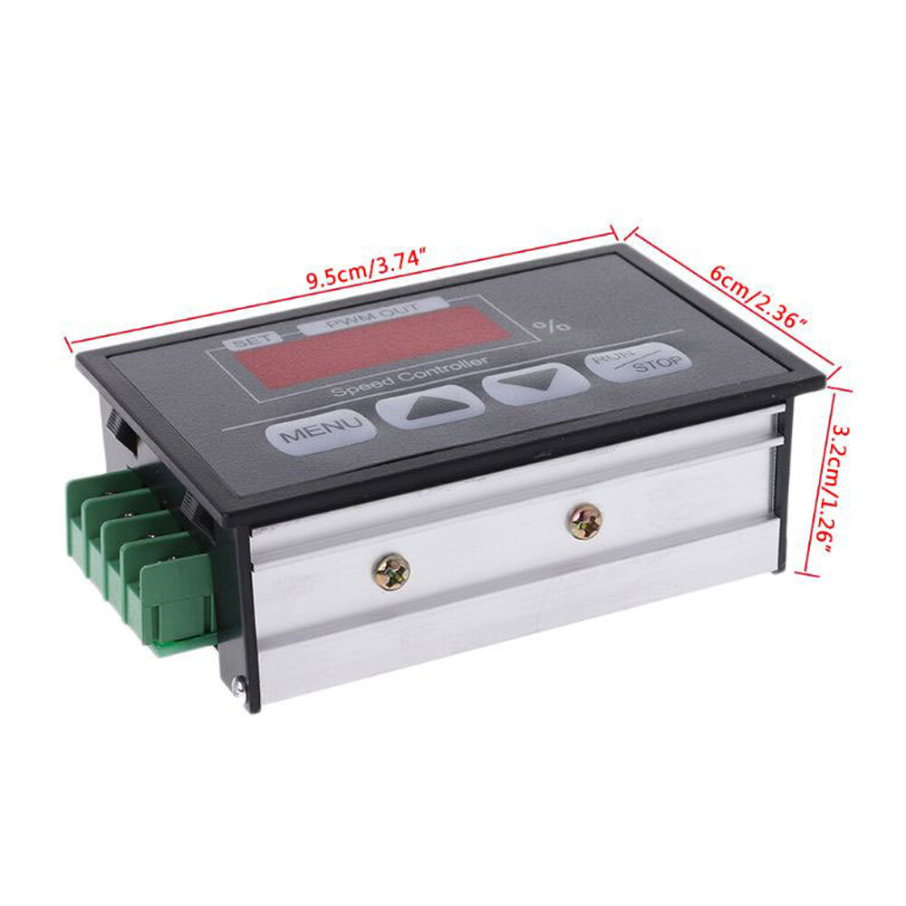 30A PWM DC Motor Speed Controller Slow Start Slow Stop Digital Controller 6-60V
