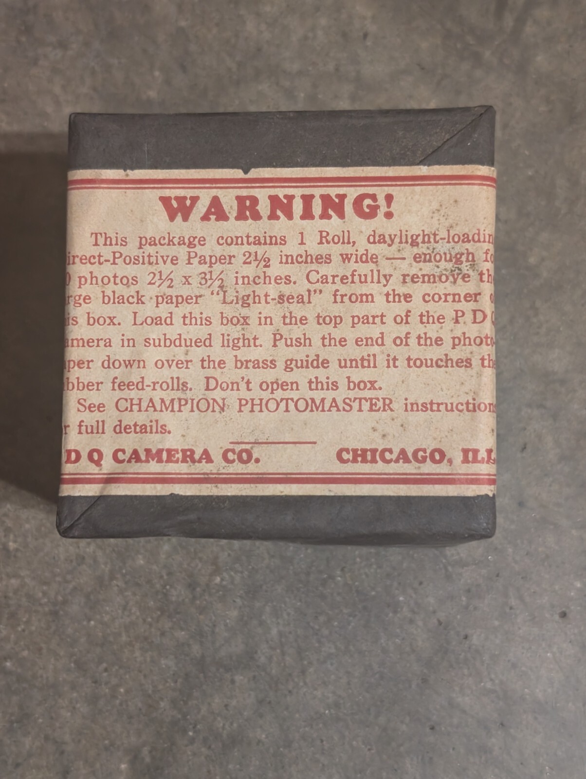 PDQ Camera Film - Sealed New/Old Stock