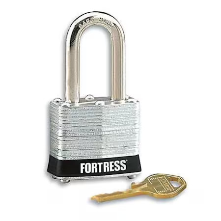 Zoro Select 1803Lhblk Lockout Padlock, Keyed Different, Steel, Black, 2 In,