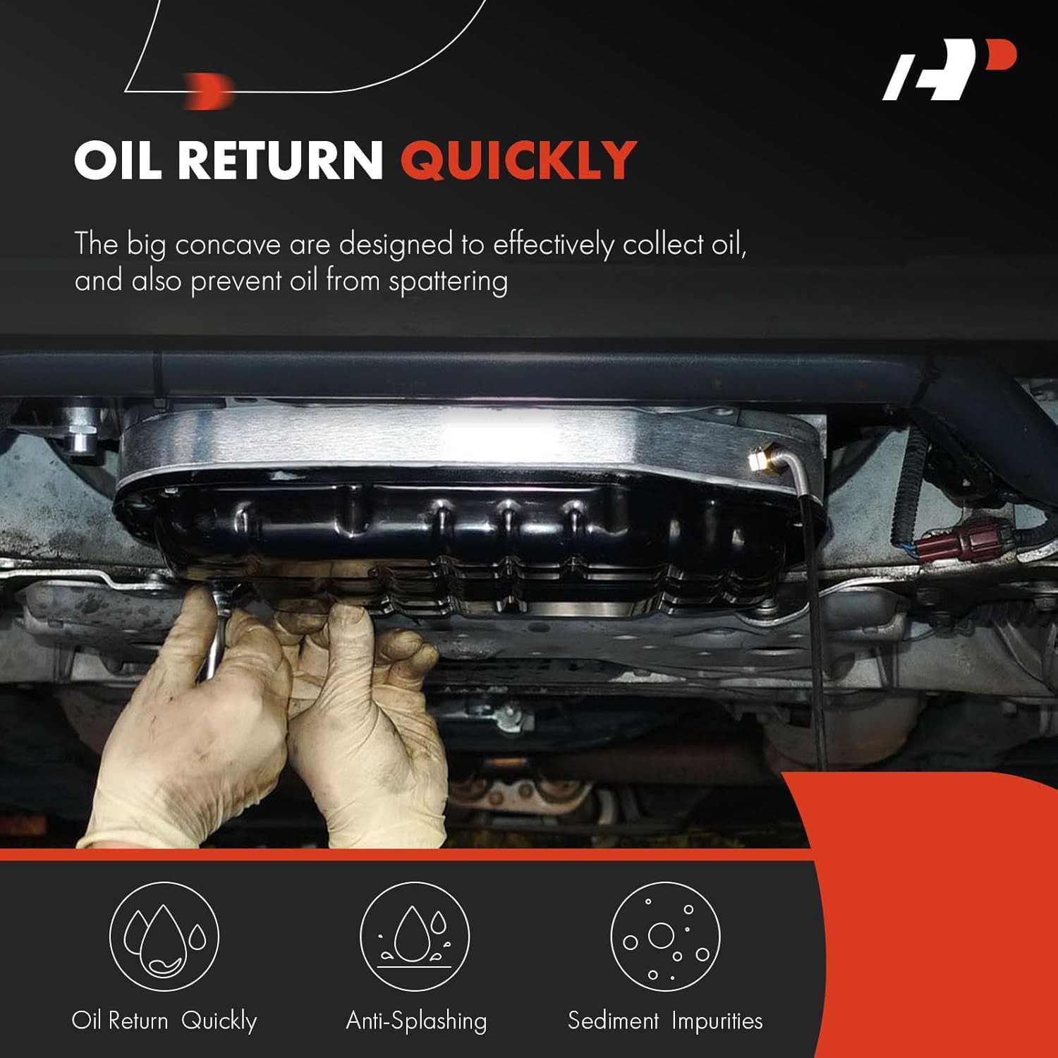 Lower Engine Oil Pan Sump with Drain Plug Compatible Audi A3...