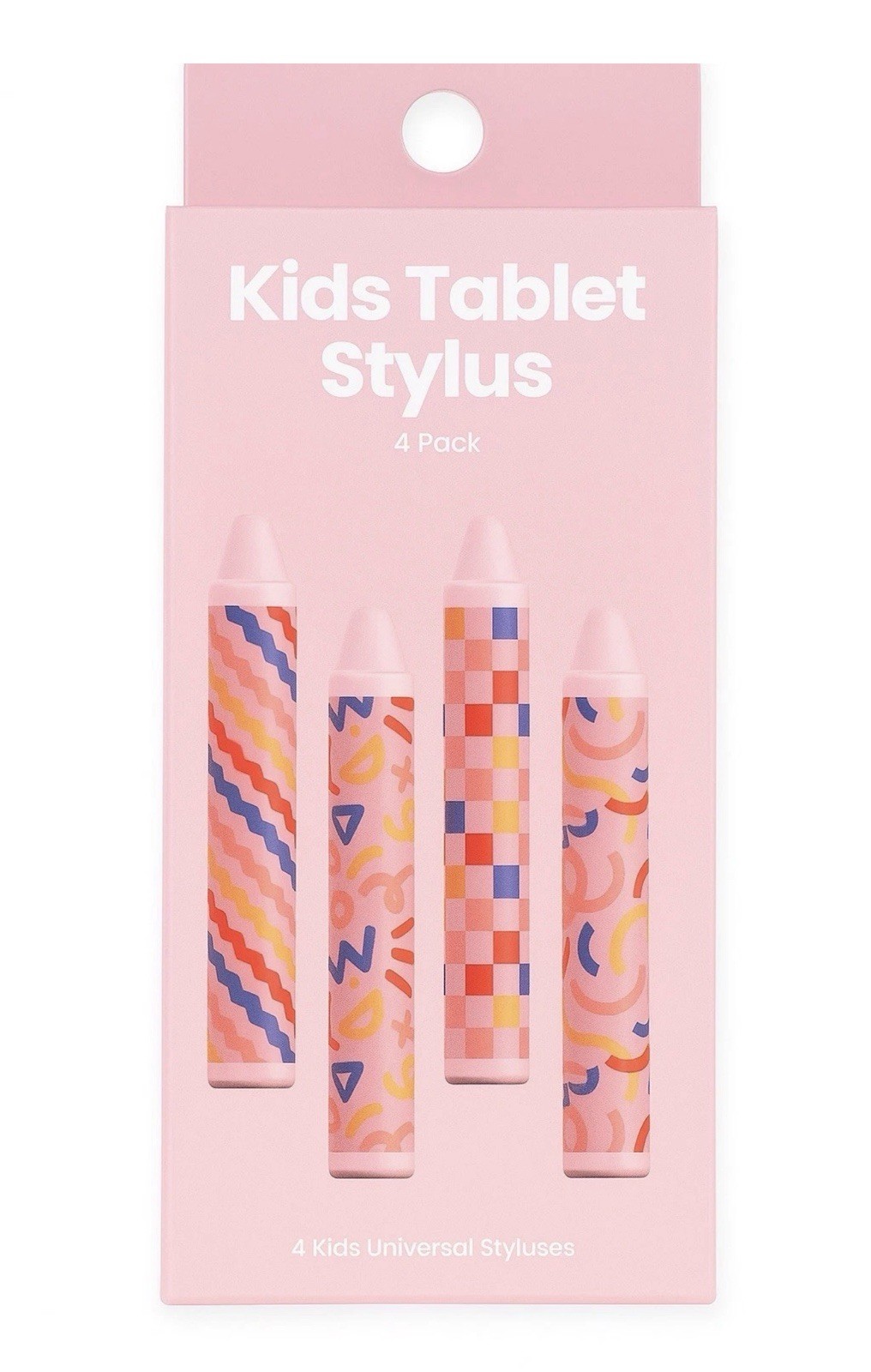 Tablet Stylus Pen 4-Pack Crayon Style | Touchscreen Pens for iPad & Tablets-Kids