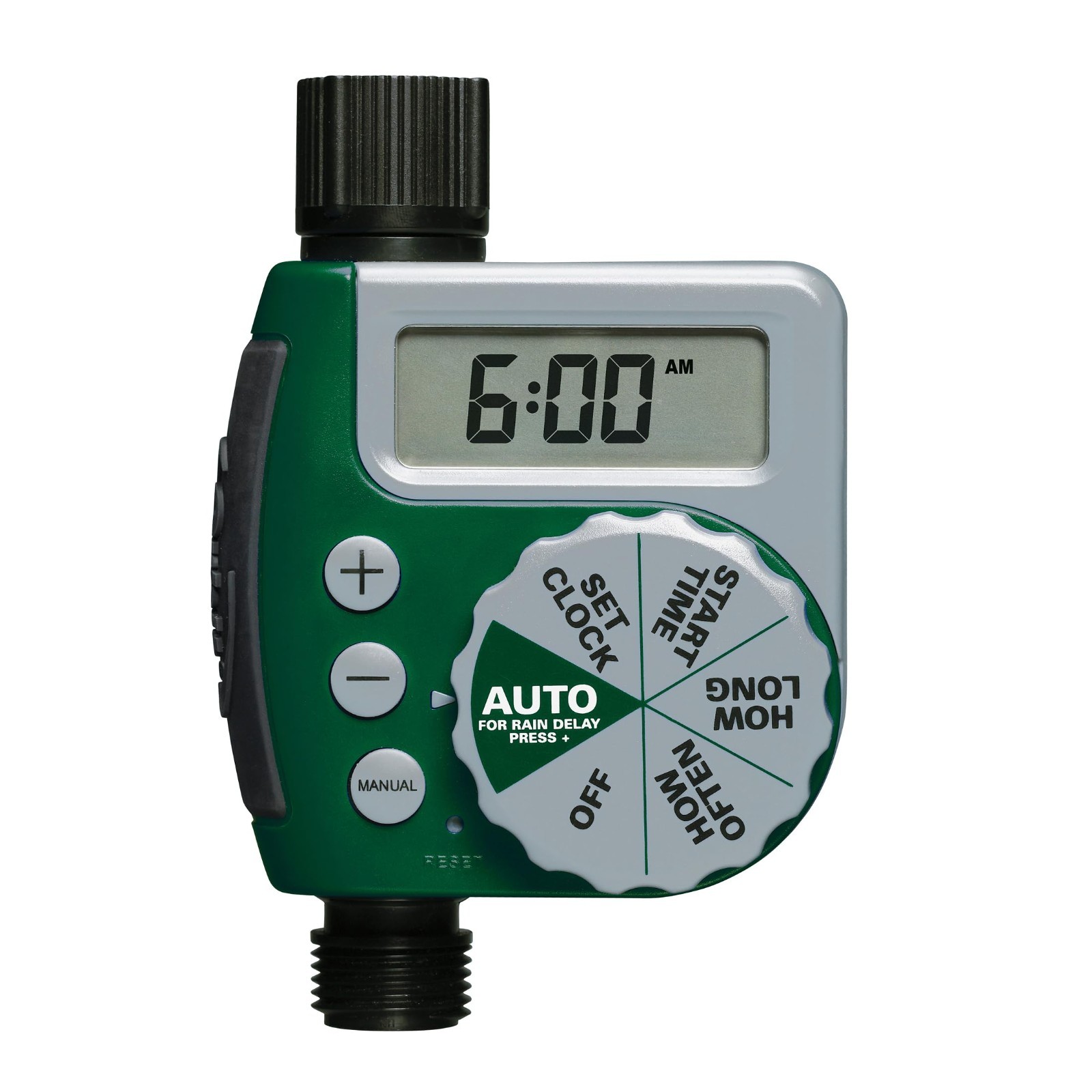 Digital Hose Watering Timer - Programmable, Battery Powered, LCD Screen, Rain De