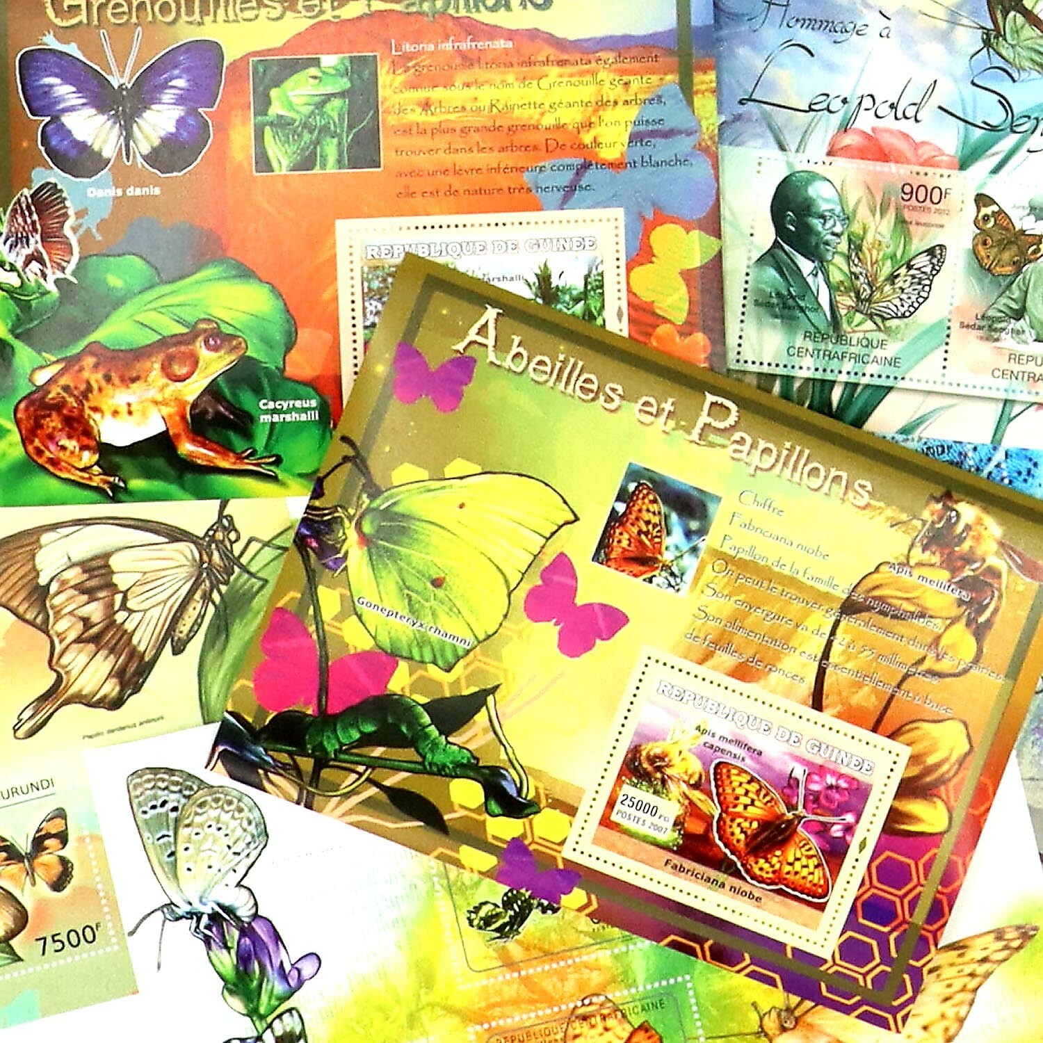 Stamp Collection Butterflies 40+ Different Sets Topical Stamps MNH Sets