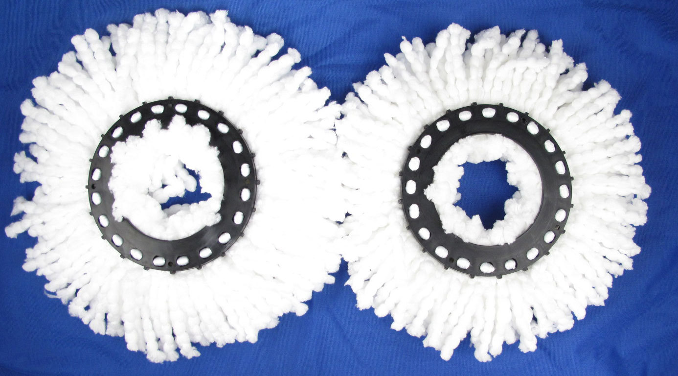 2 NEW Replacement Microfiber Mop Head Refill For Hurricane Magic Mop 360° Spin
