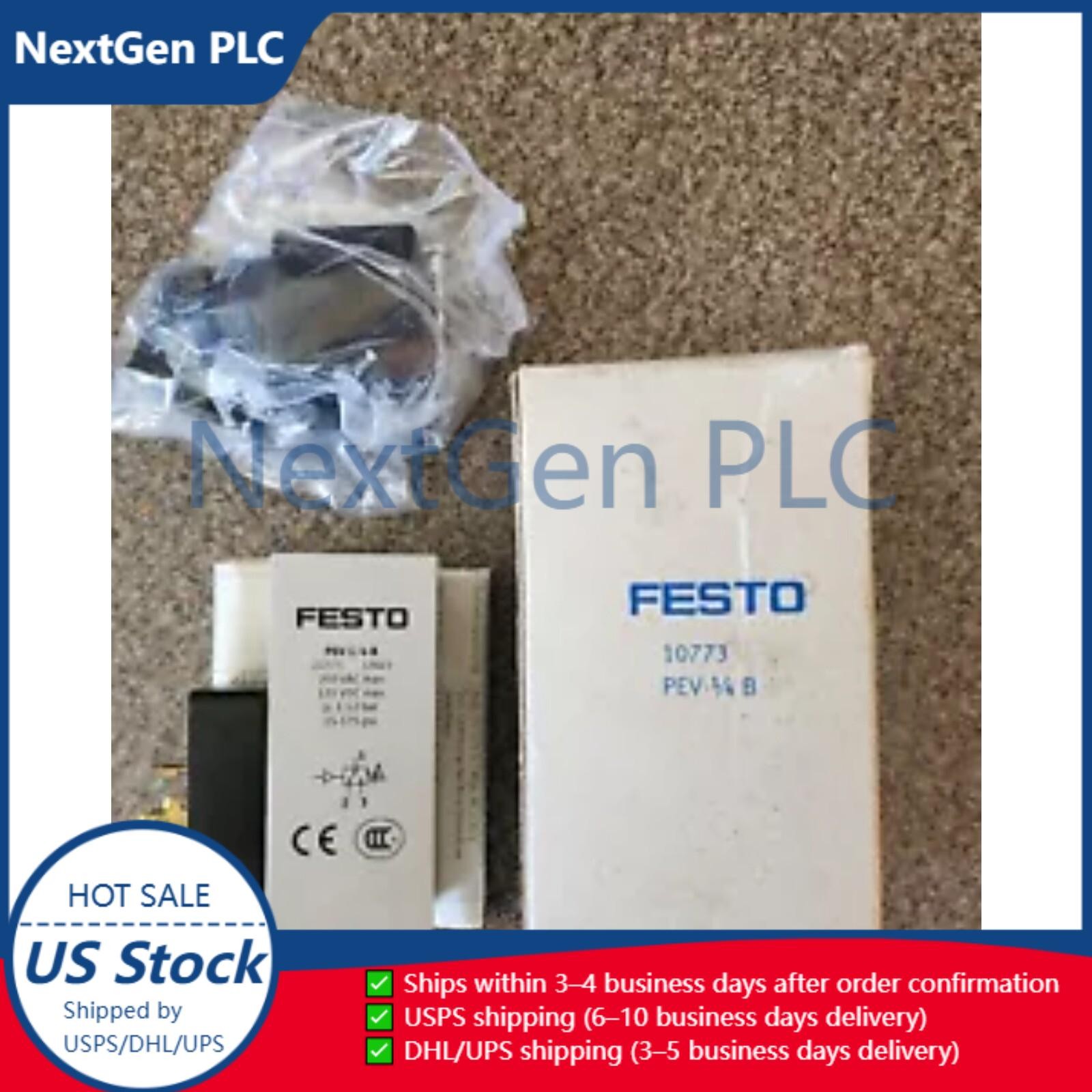 New PEV-1/4-B Festo 10773 Fast Shipping Pressure Switch