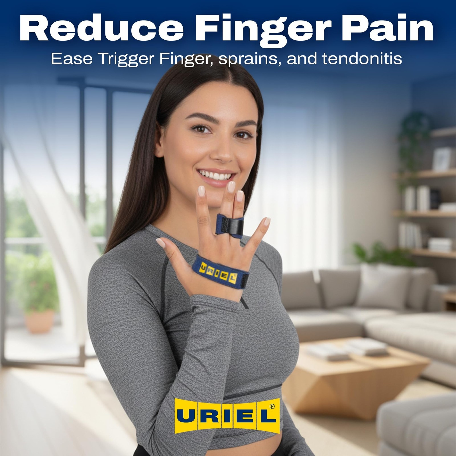 URIEL Adjustable Trigger Finger Splint for All Fingers – Comfortable Trigg