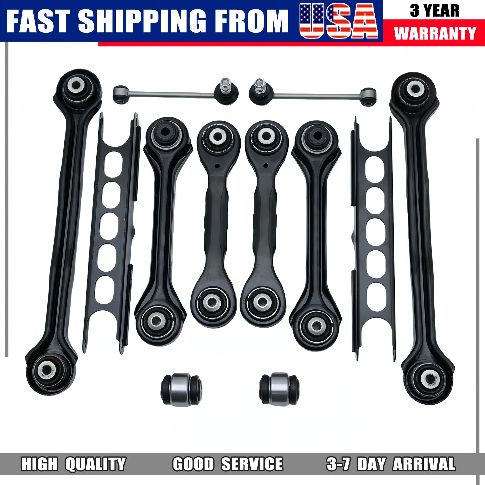 For BMW 1 3 Series E88 E89 E90 E91 E92 E93 Rear Upper Lower Control Arm Sway Bar