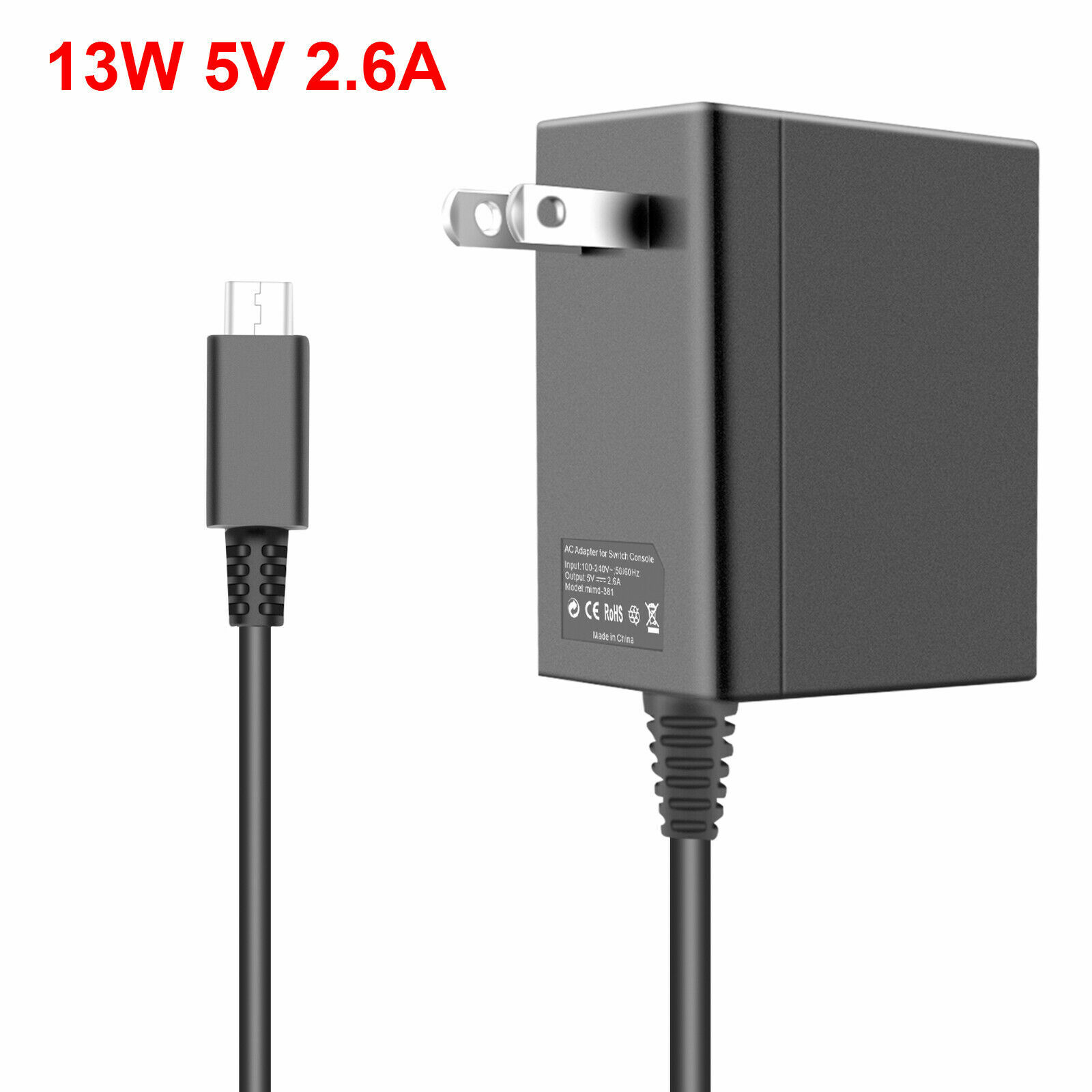 FAST CHARGER CABLE For Nintendo Switch/Lite AC Adapter Power Supply Type C