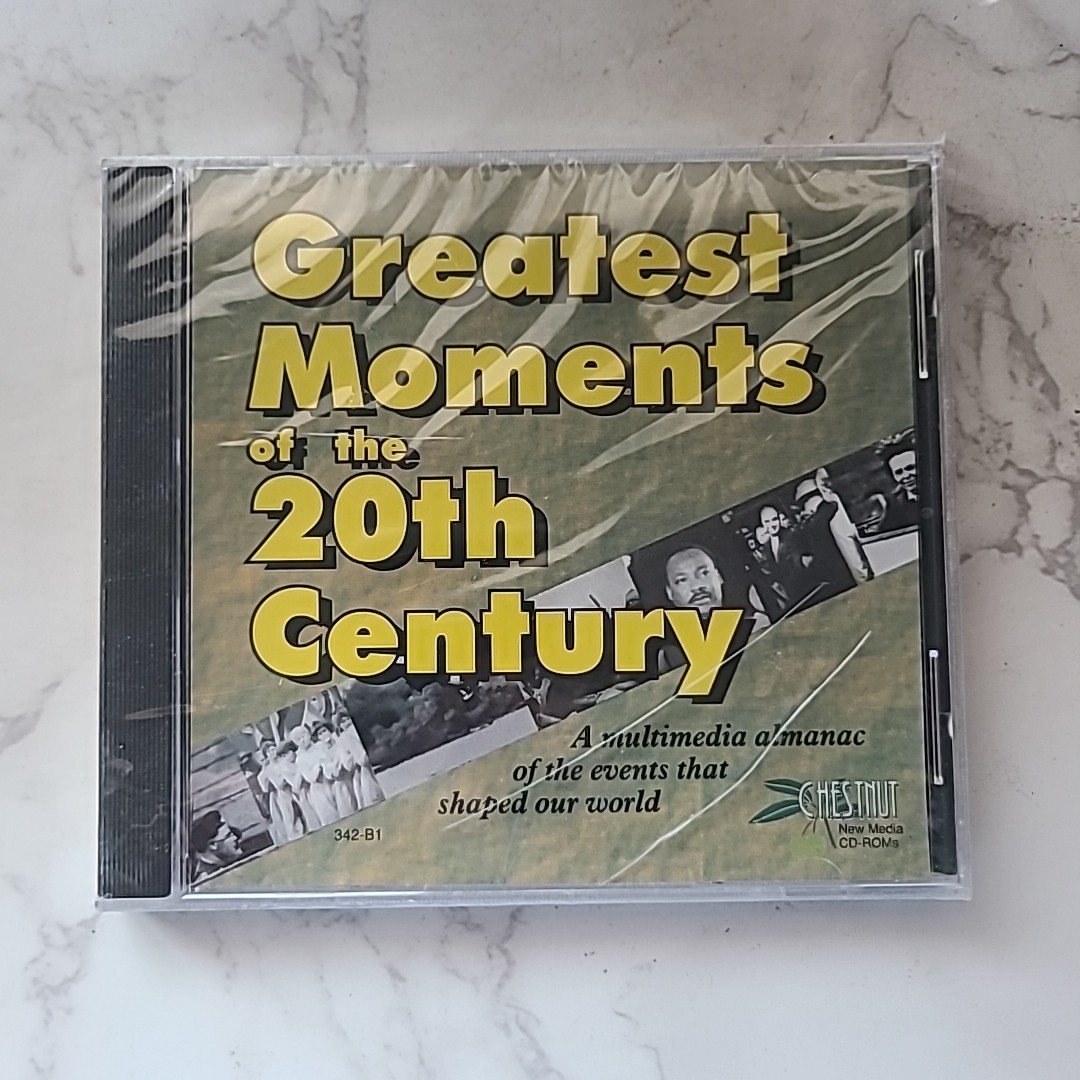 Greatest Moment of the 20th Century NEW CD rom almanac of events shaped world