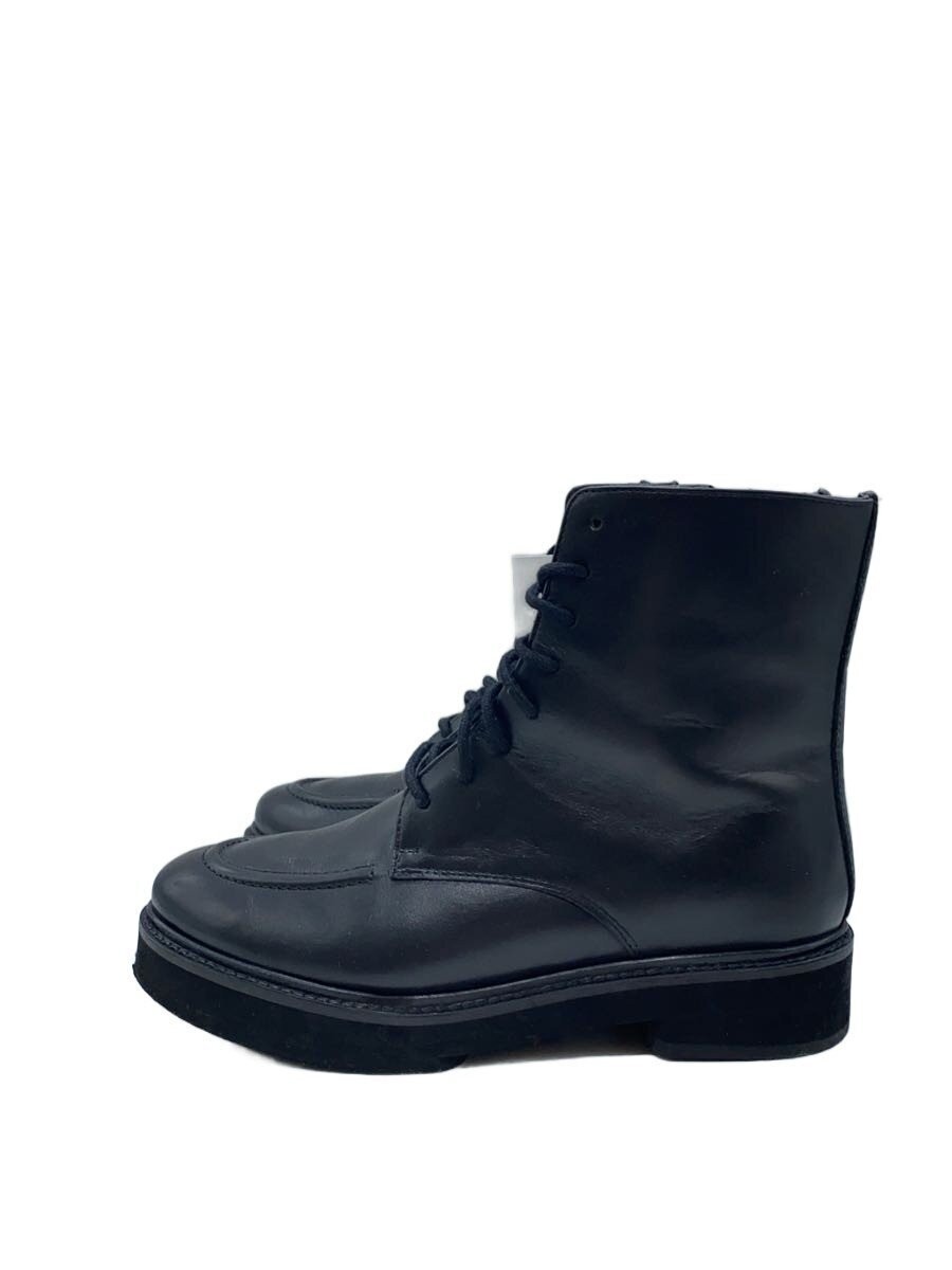 Galerie Vie Side Zip/Lace Up Boots/37/Blk/Leather 3544