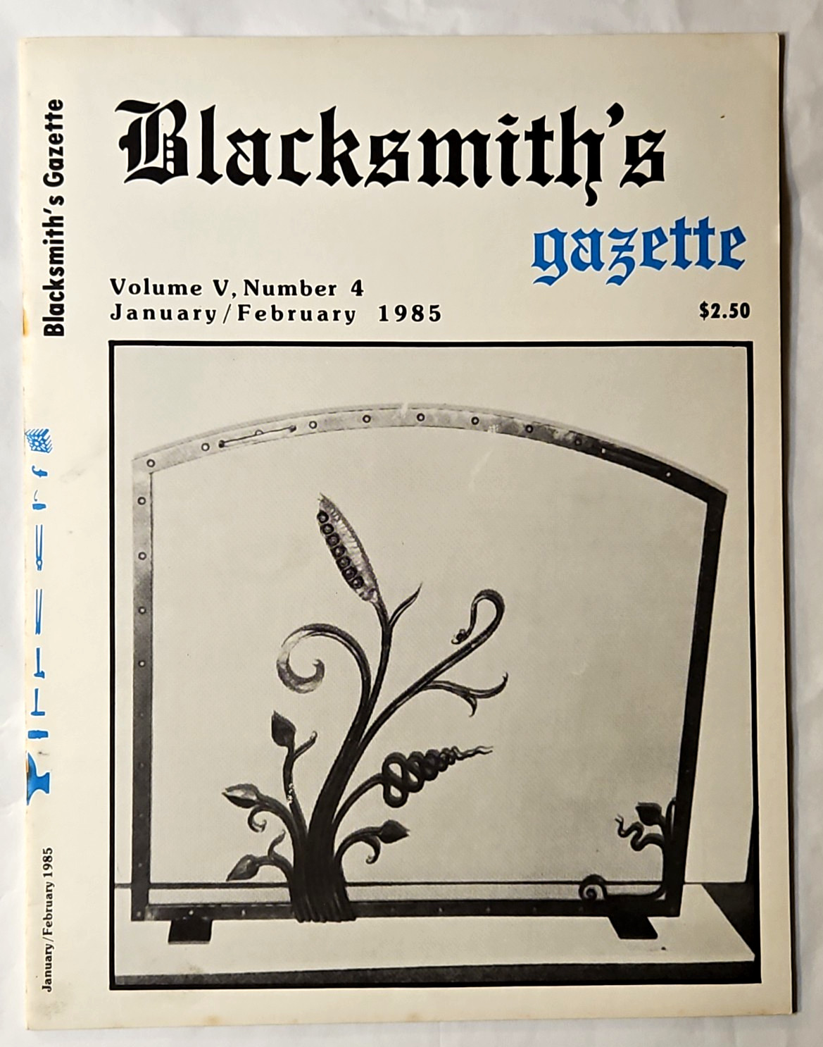 Blacksmith's Gazette Newsletter Mt. Vernon, WA. Volume 5 Number 4 Jan./Feb. 1985