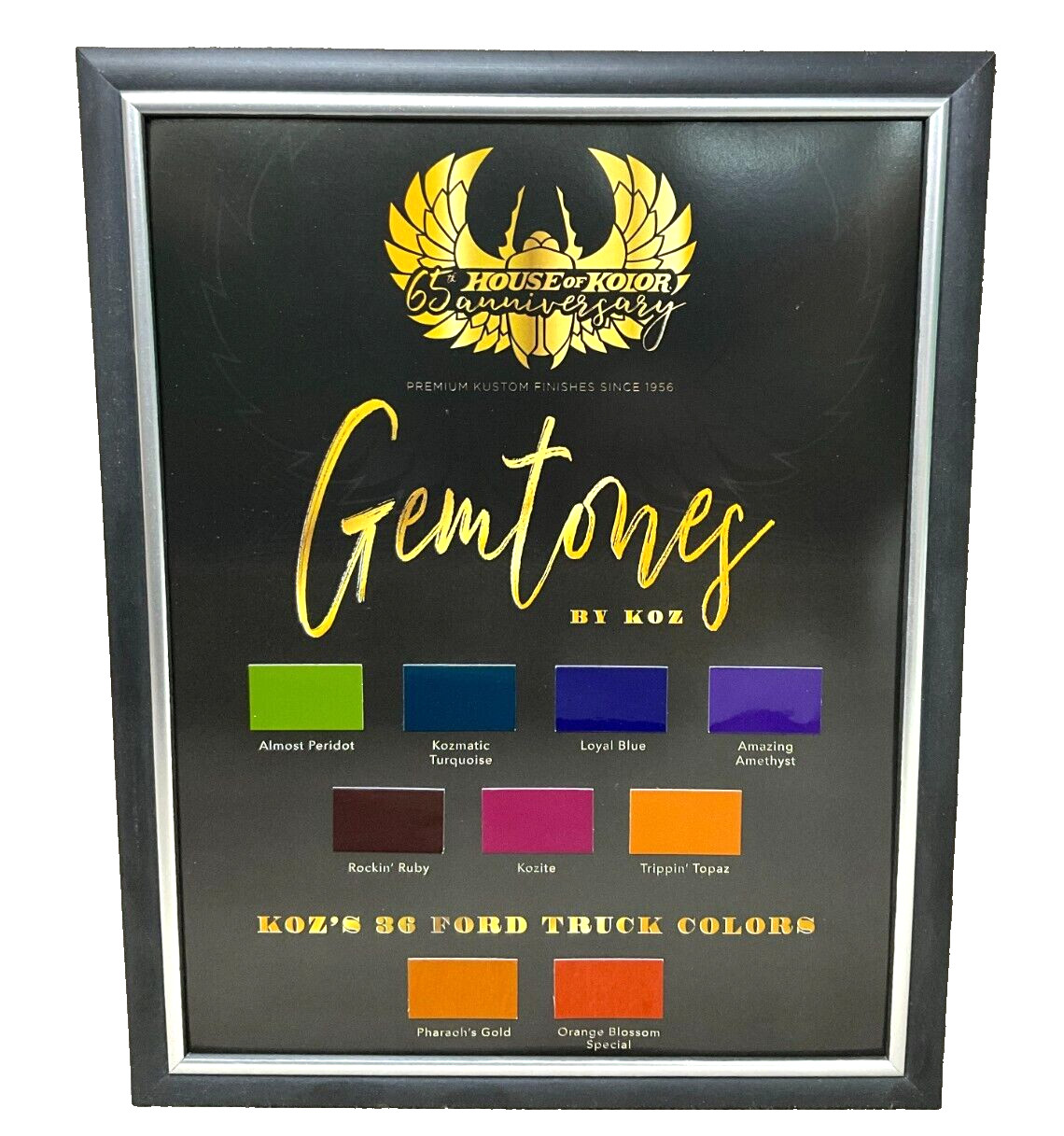 House of Kolor Gemtones By KOZ Color Chips  8 1/2'' X 11''