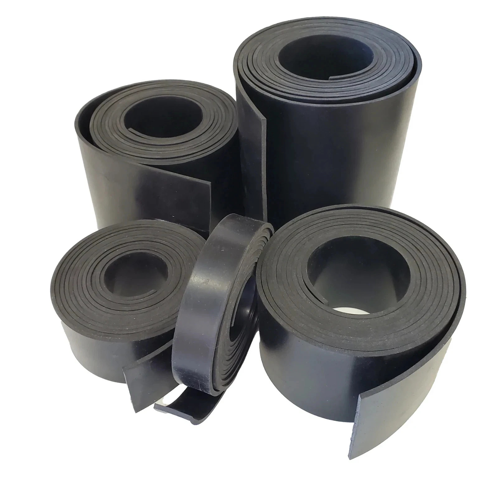 Black EPDM Rubber Sheet Strip 36" Long 60A Durometer (choose width/thickness)