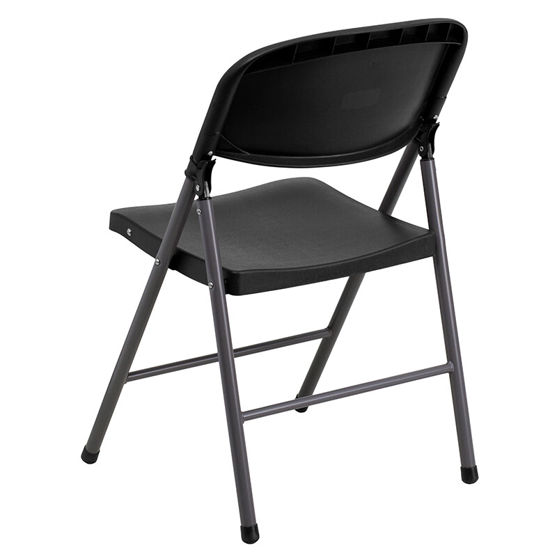 Black Plastic Folding Chair