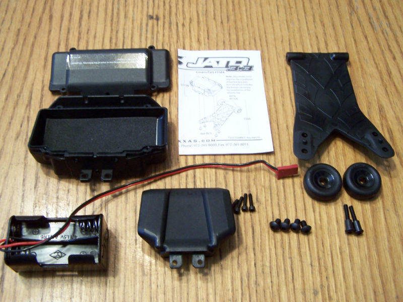 Fits Traxxas 5507 3.3 Jato Wheelie Bar & Battery Box Rear Skid Plate /Fits 2.5