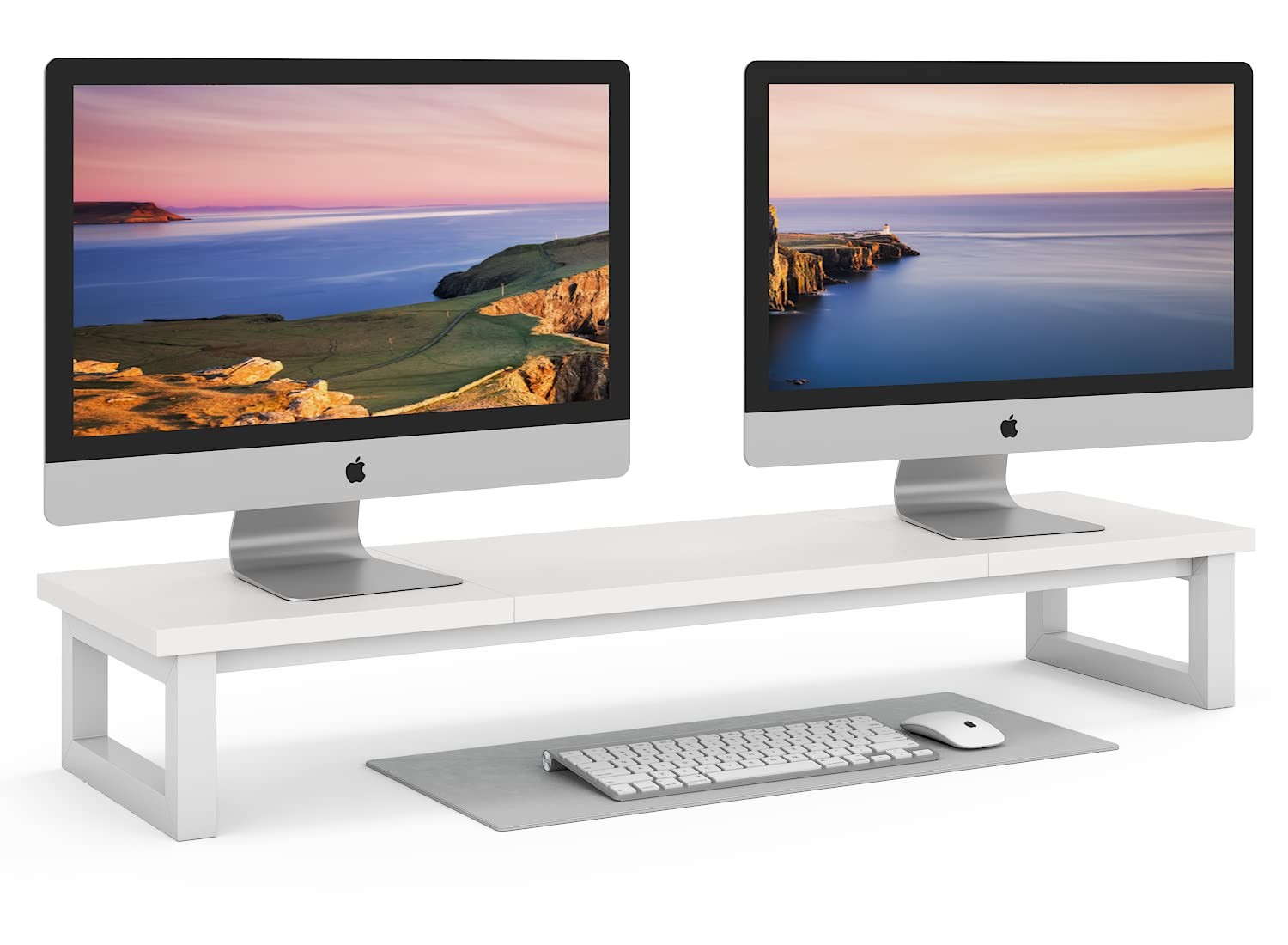 Dual Monitor Stand Riser, 39Inch Large Monitor Stands for 2 Monitors, Compute...