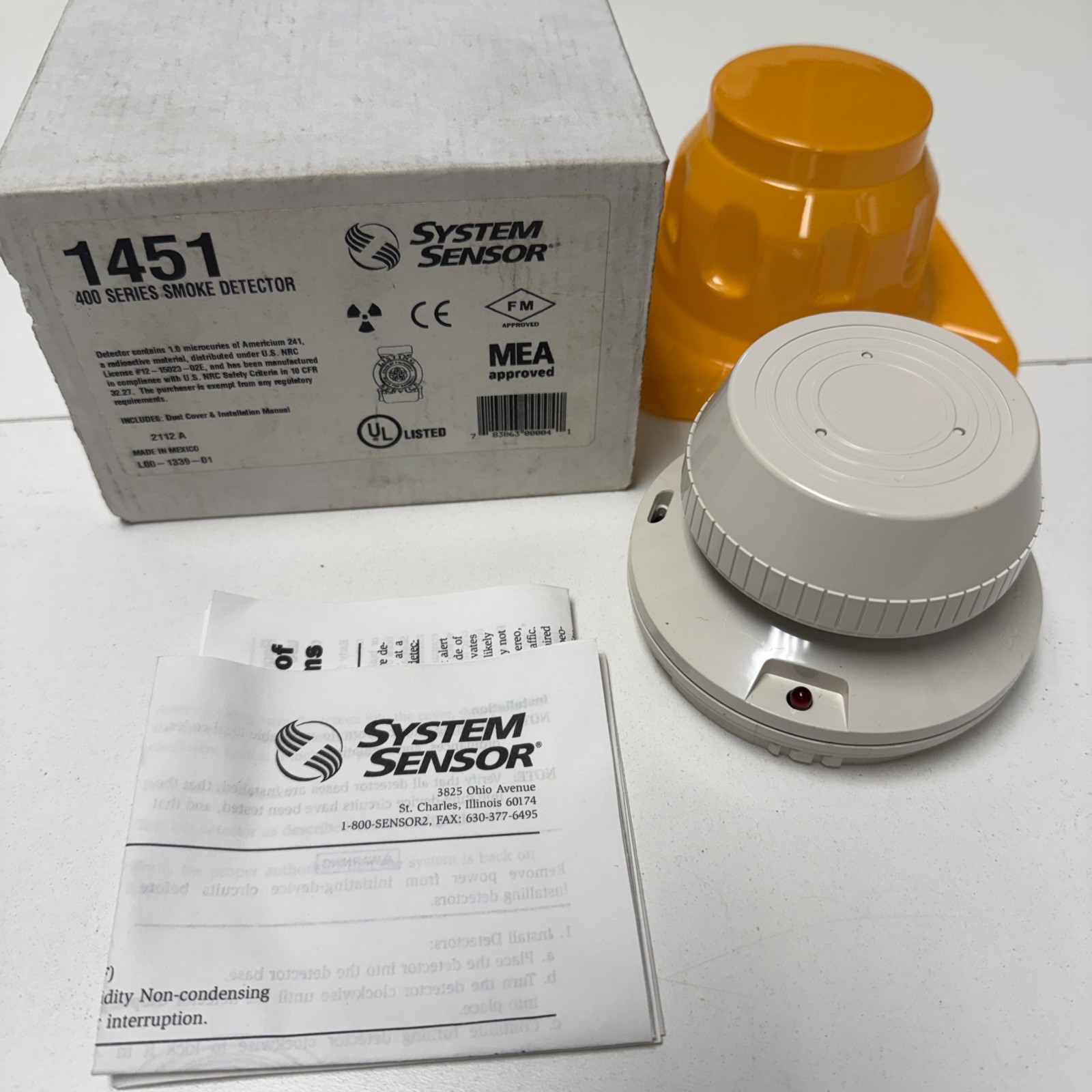 SYSTEM SENSOR 1451 Ionization SMOKE DETECTOR P3