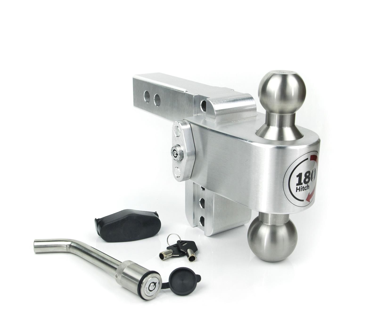 Weigh Safe Trailer Hitches LTB4-2-KA LOCKING 180 TURNOVER BALL 4" DROP HITCH