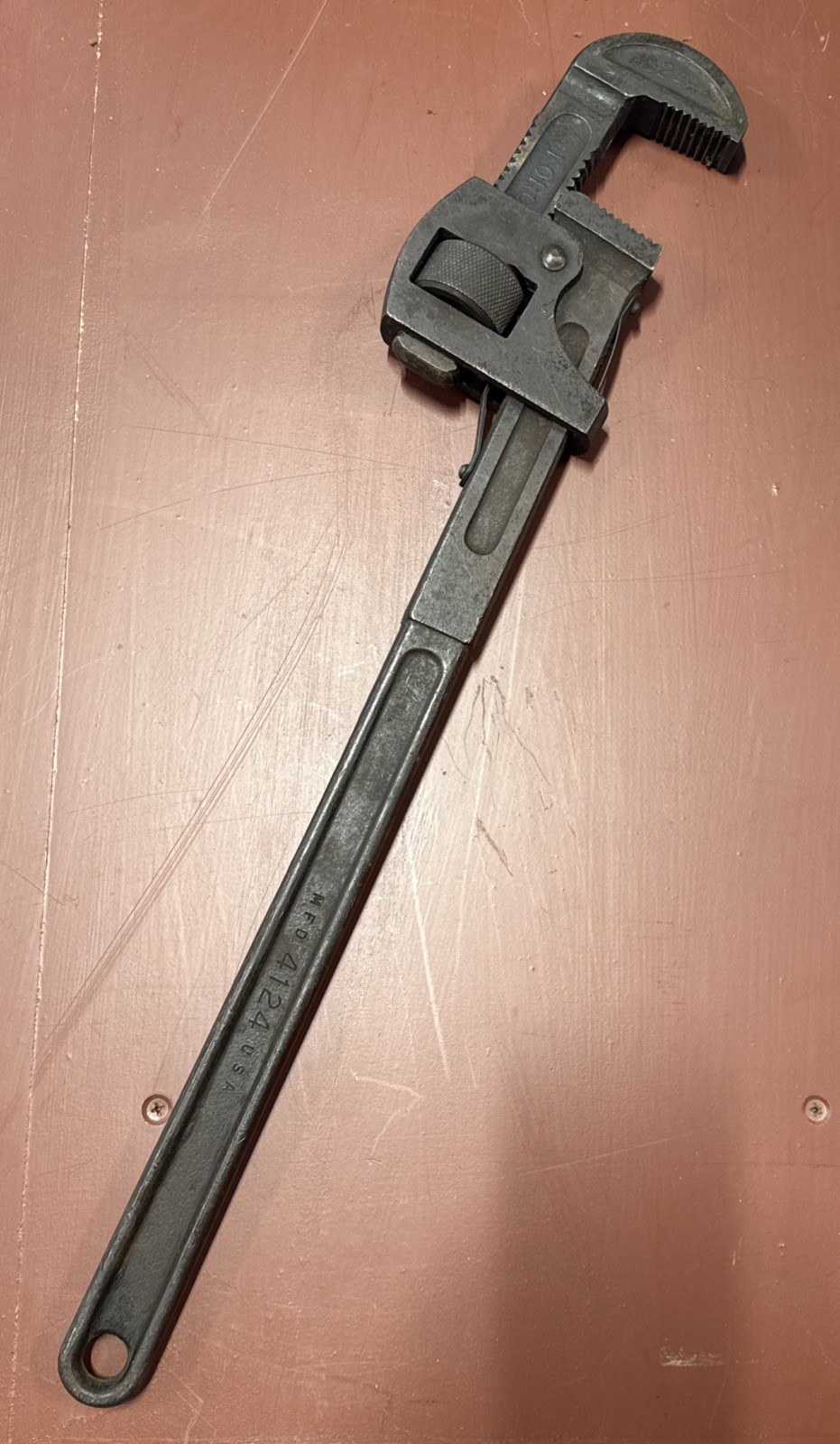 Vintage Plomb Proto STILLSON Pipe Wrench 24" 4124 USA 🇺🇸 Nice!