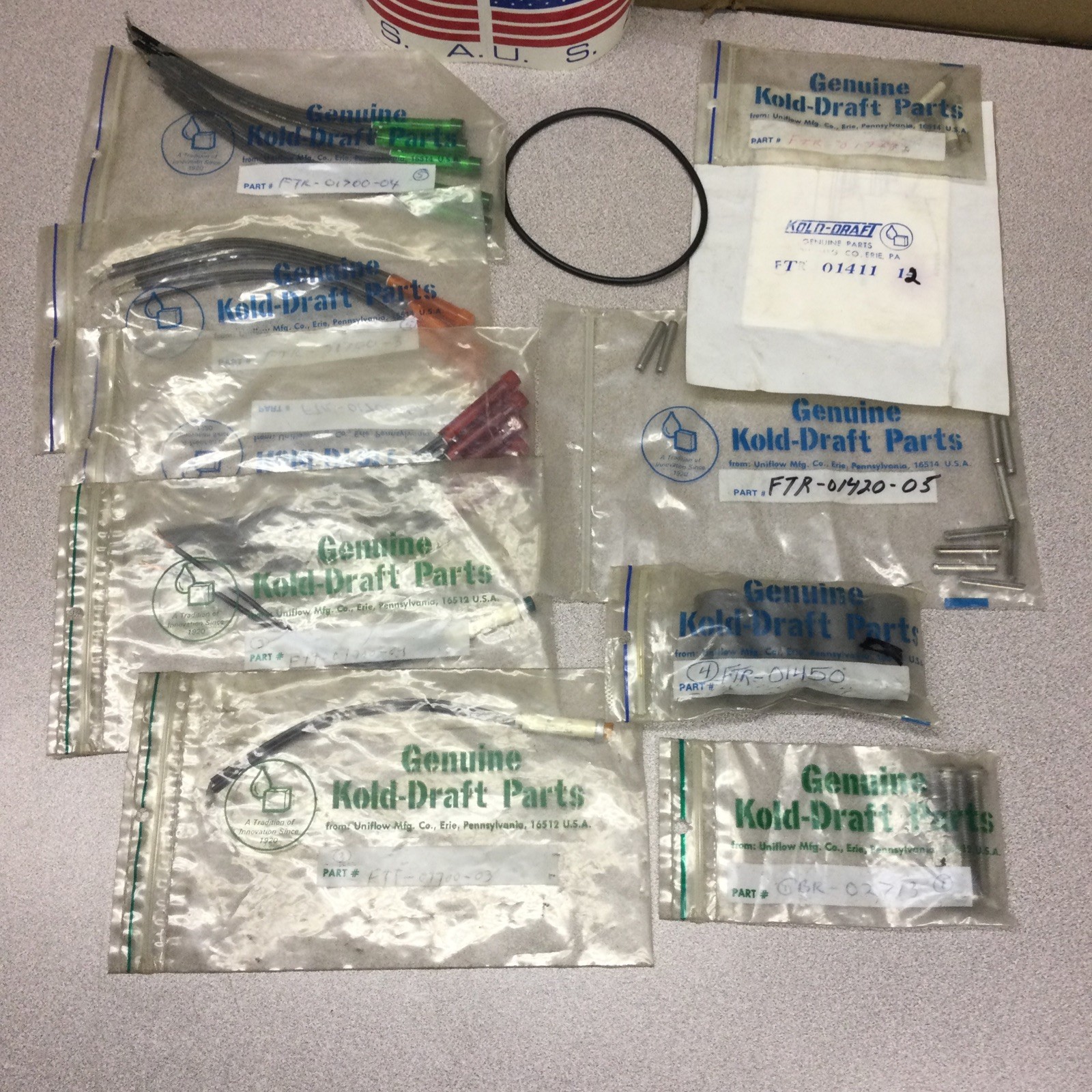 Kold Draft Flake Ice Unit Parts Lot Of  10 Assorted Parts