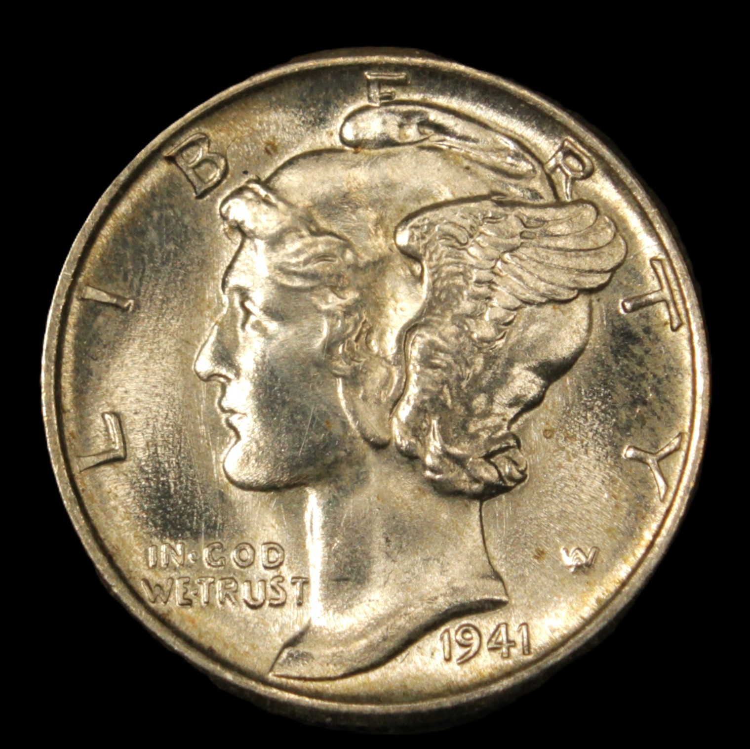1941 10C Mercury Dime FSB- Choice Gem BU- SMH 1746