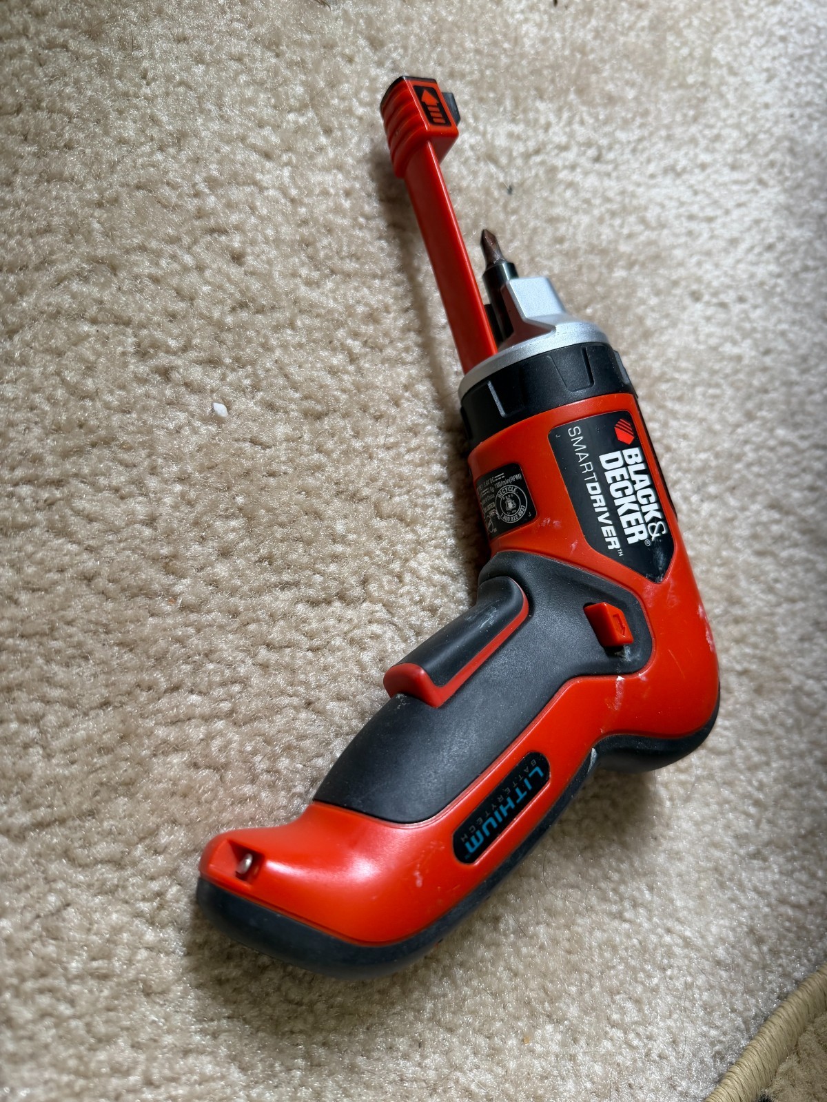 BLACK & DECKER SmartDriver Rechargeable Lithium Screwdriver Li4000, NEEDS BATTRY