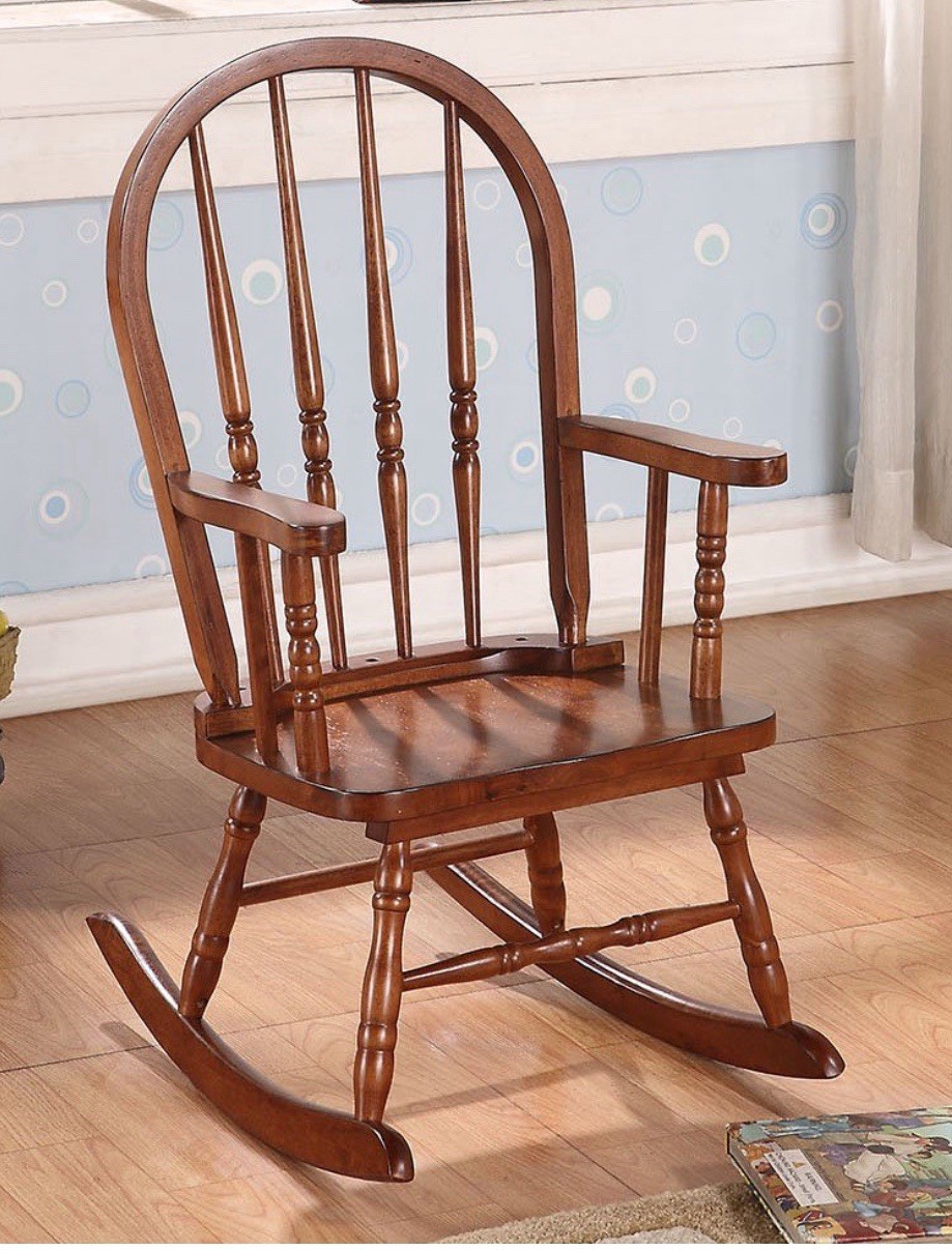 ACME Furniture Kloris Youth Rocking Chair in Tobacco New 59218