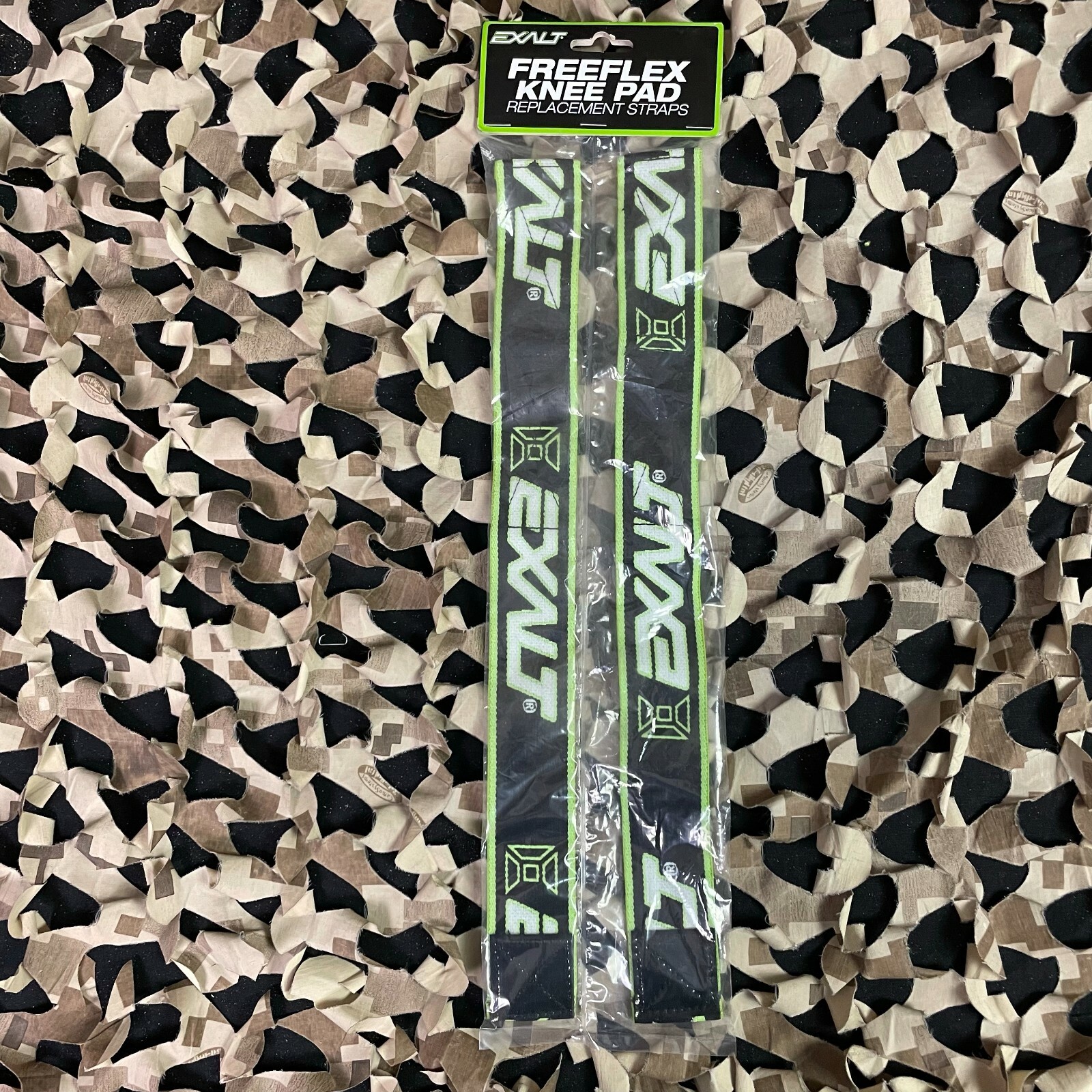 NEW Exalt Knee FreeFlex Replacement Straps - Black/Lime